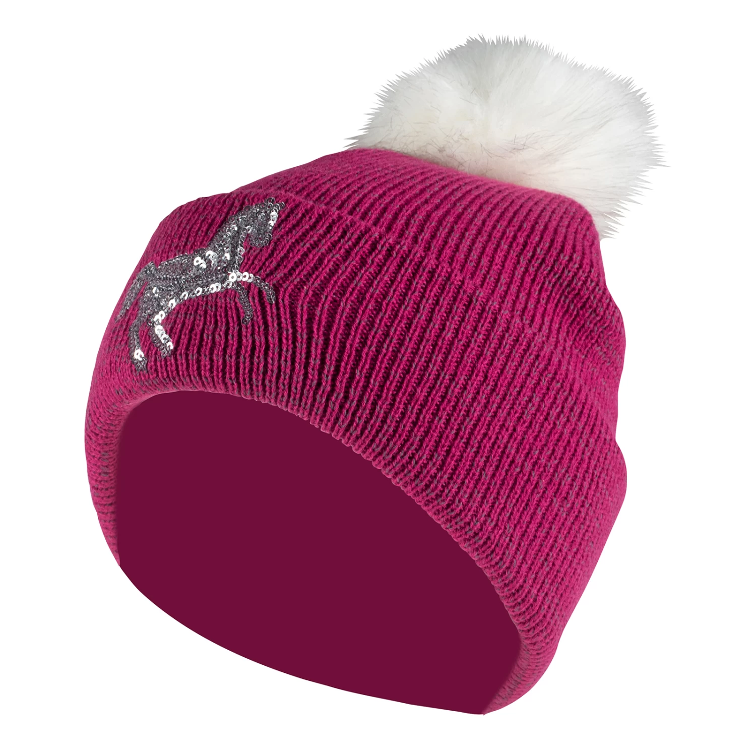 Horze Terry Kids Reflective Knitted Hat