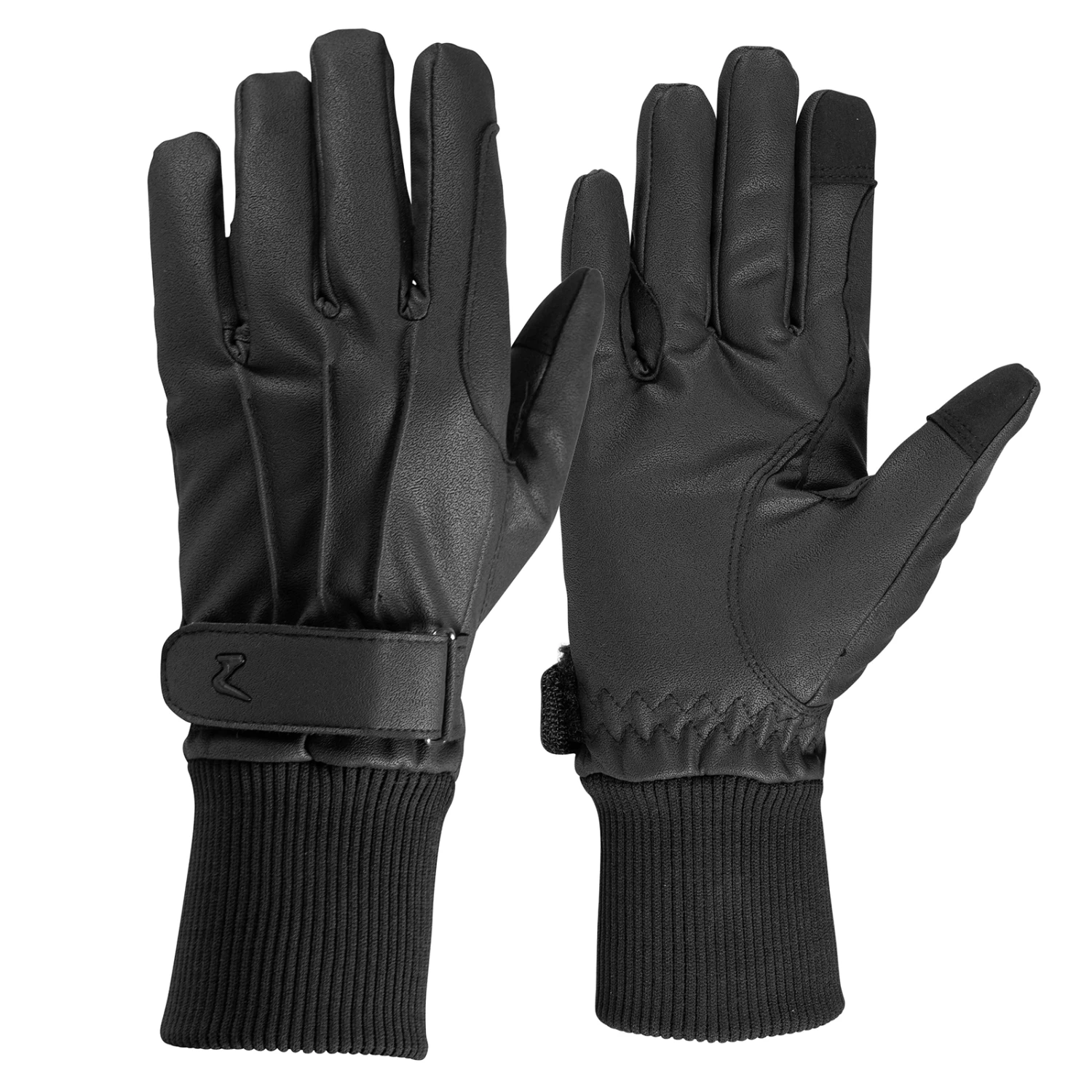 Horze PU Leather Fleece-Lined Riding Gloves