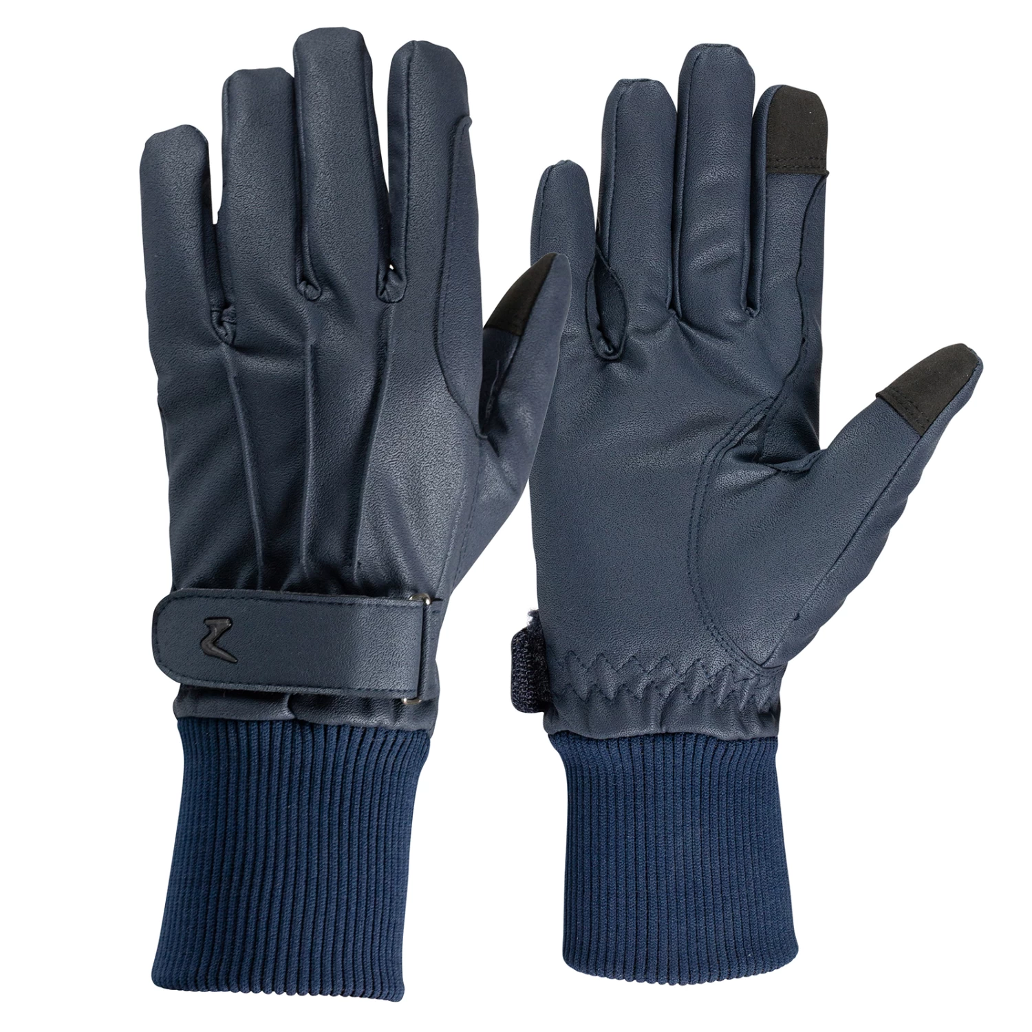 Horze PU Leather Fleece-Lined Riding Gloves