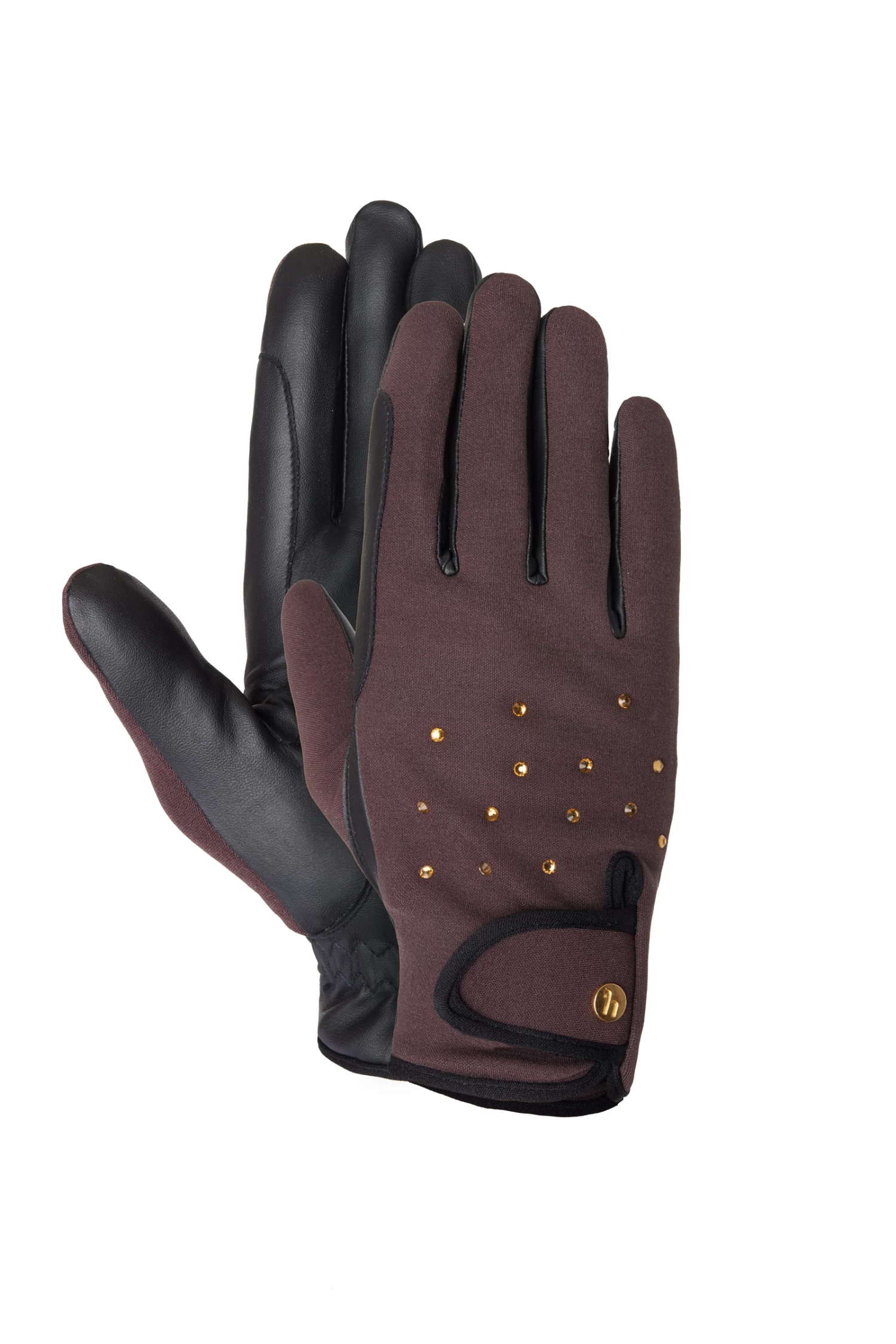 Horze Joana Winter Riding Gloves with Rhinestones