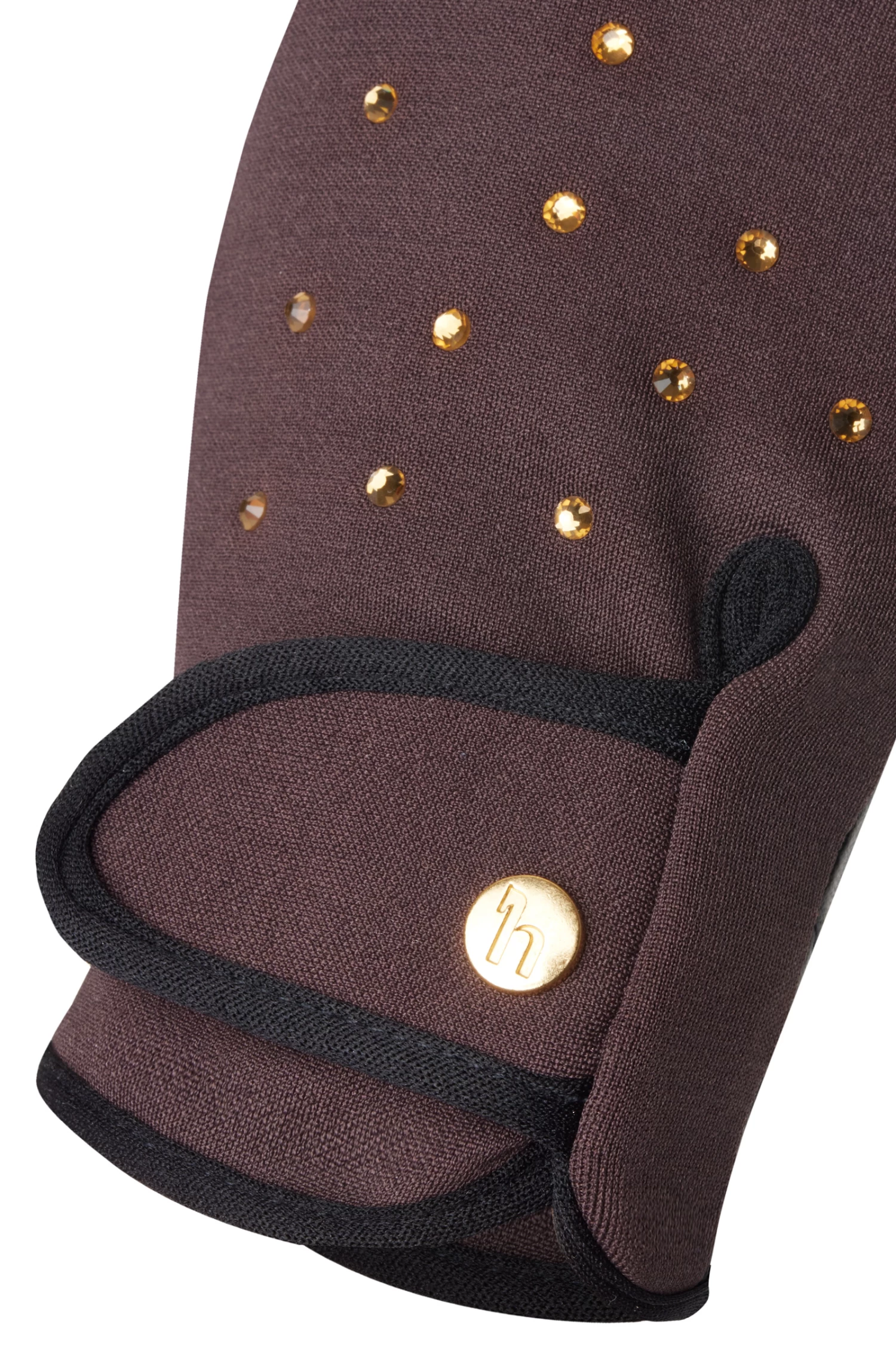 Horze Joana Winter Riding Gloves with Rhinestones