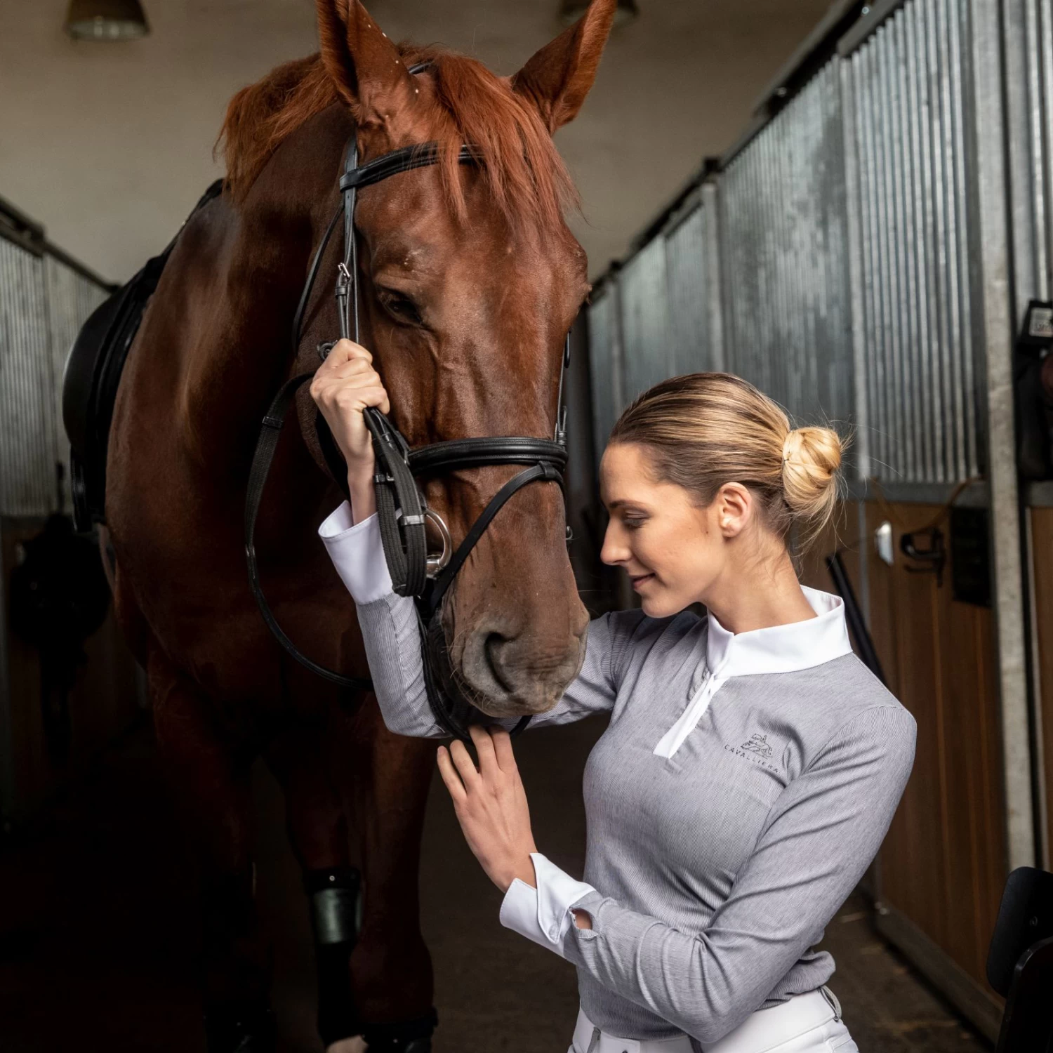 Cavalliera Universe Long Sleeve Riding Show Shirt