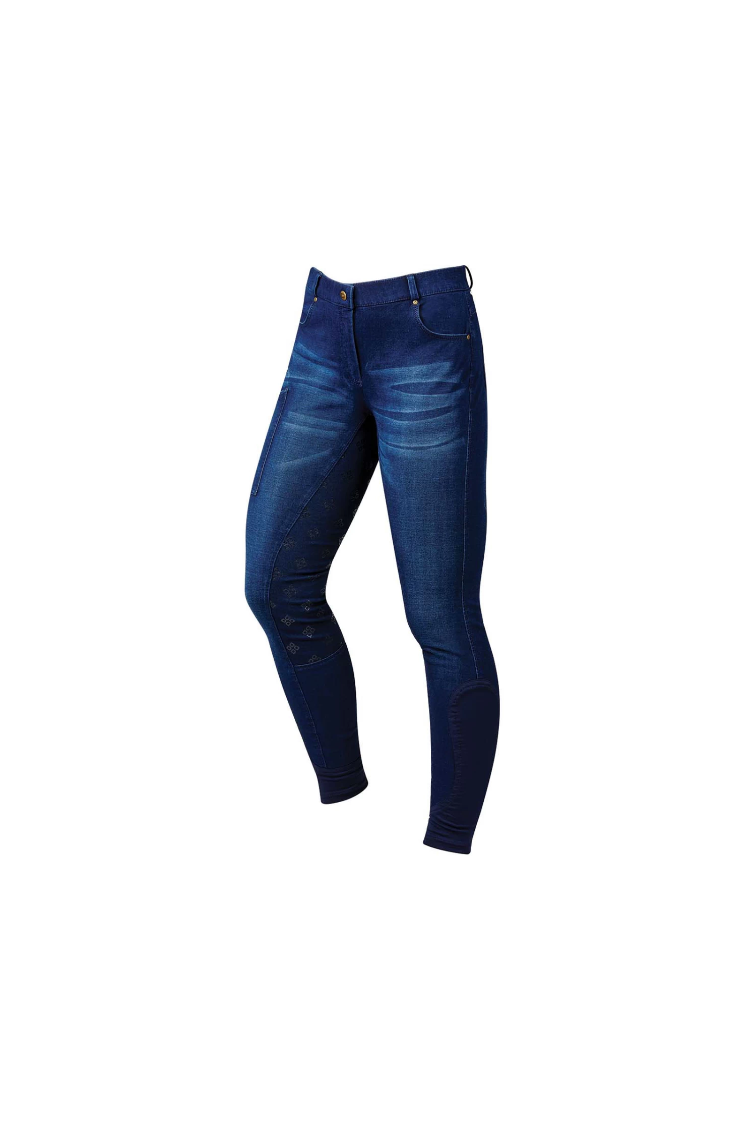 Dublin Shona Women's Full Grip Silicone Print Denim Breeches