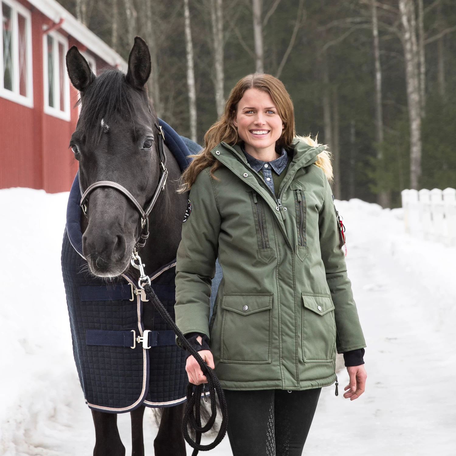 Horze Brooke Women's Long Parka Riding Jacket