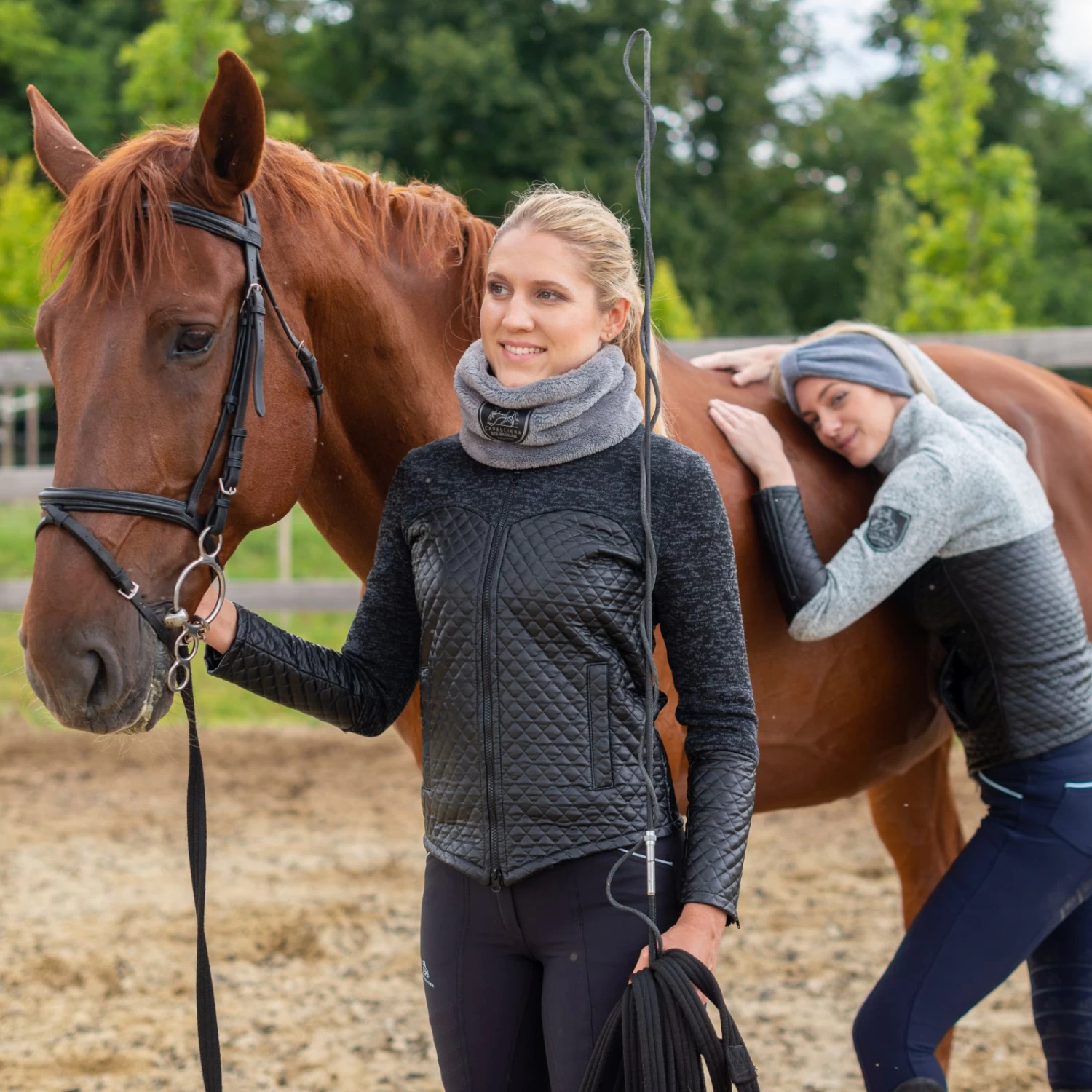 Cavalliera Capital Knitted Riding Jacket w/ Waterproof Inserts