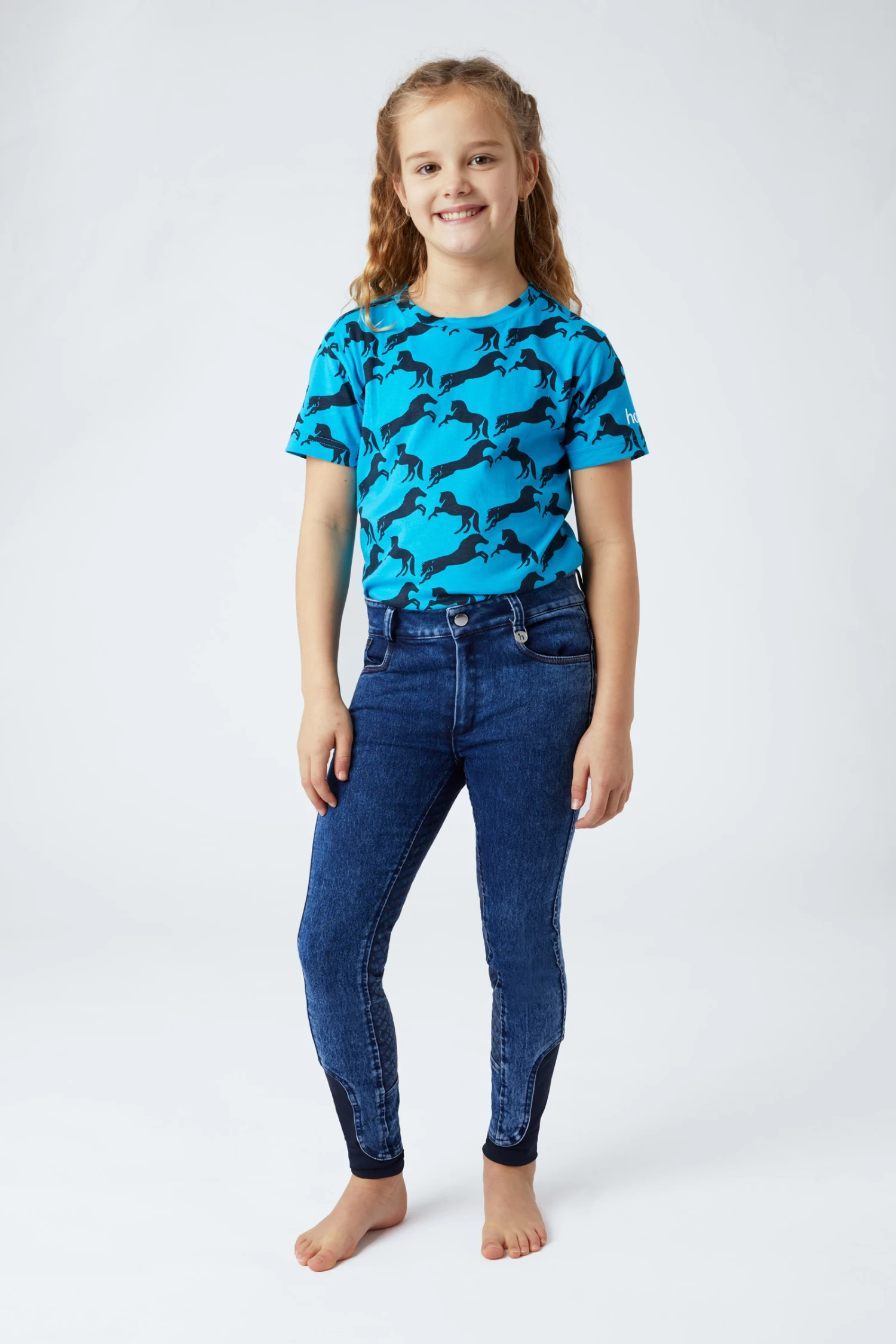 Horze Micky Kids Printed Organic Cotton T-Shirt
