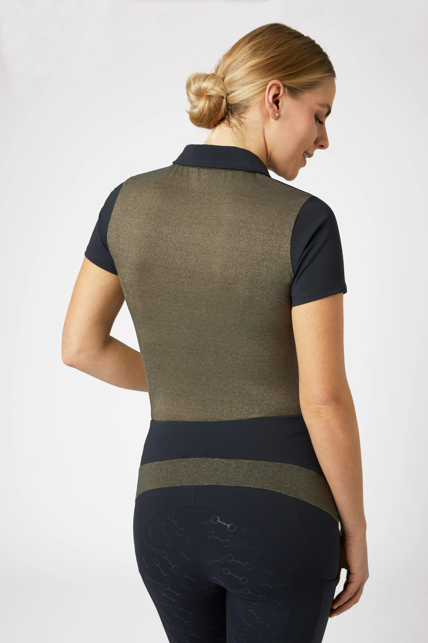 Horze Sagira Women's Training Shirt with Gold Back