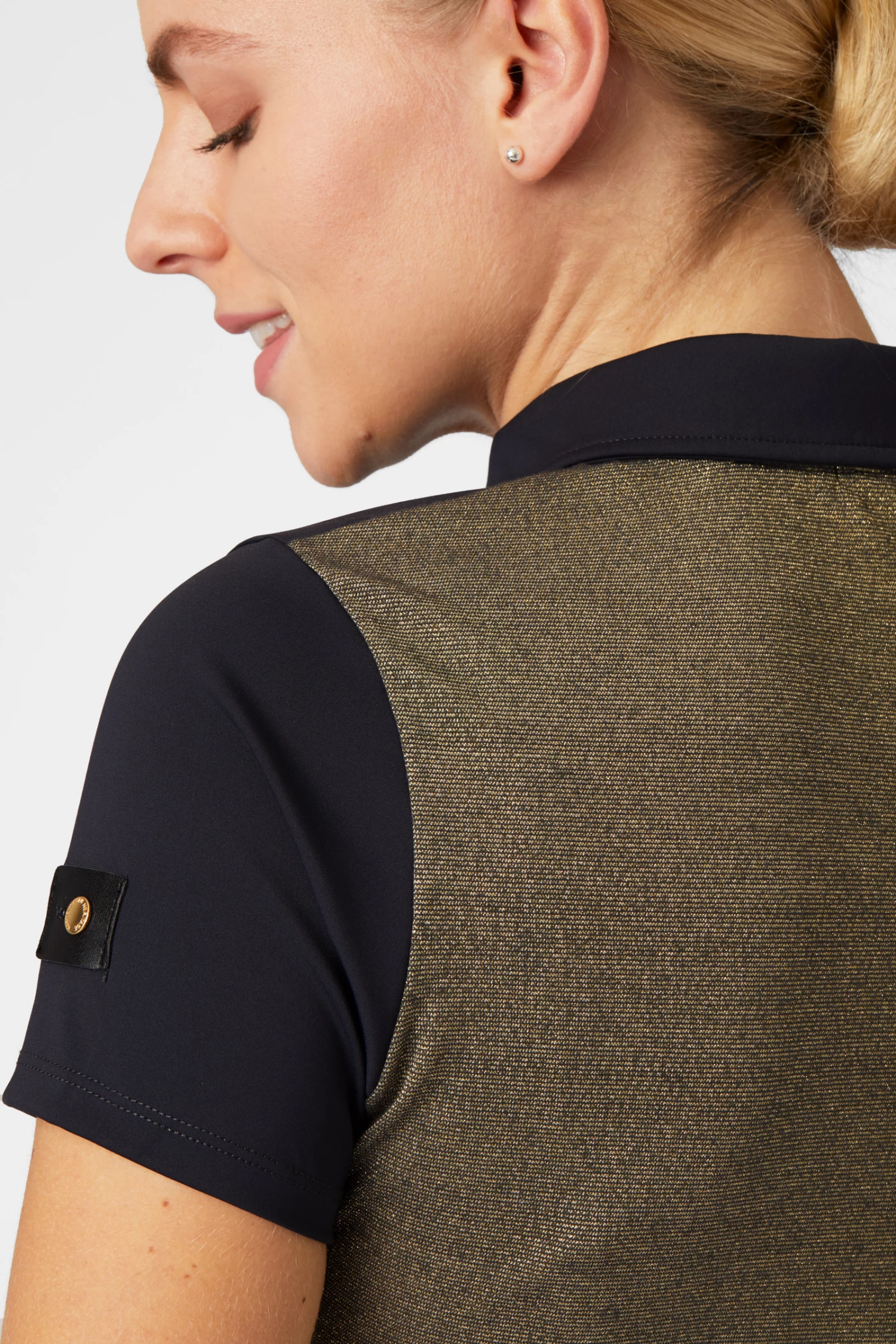 Horze Sagira Women's Training Shirt with Gold Back