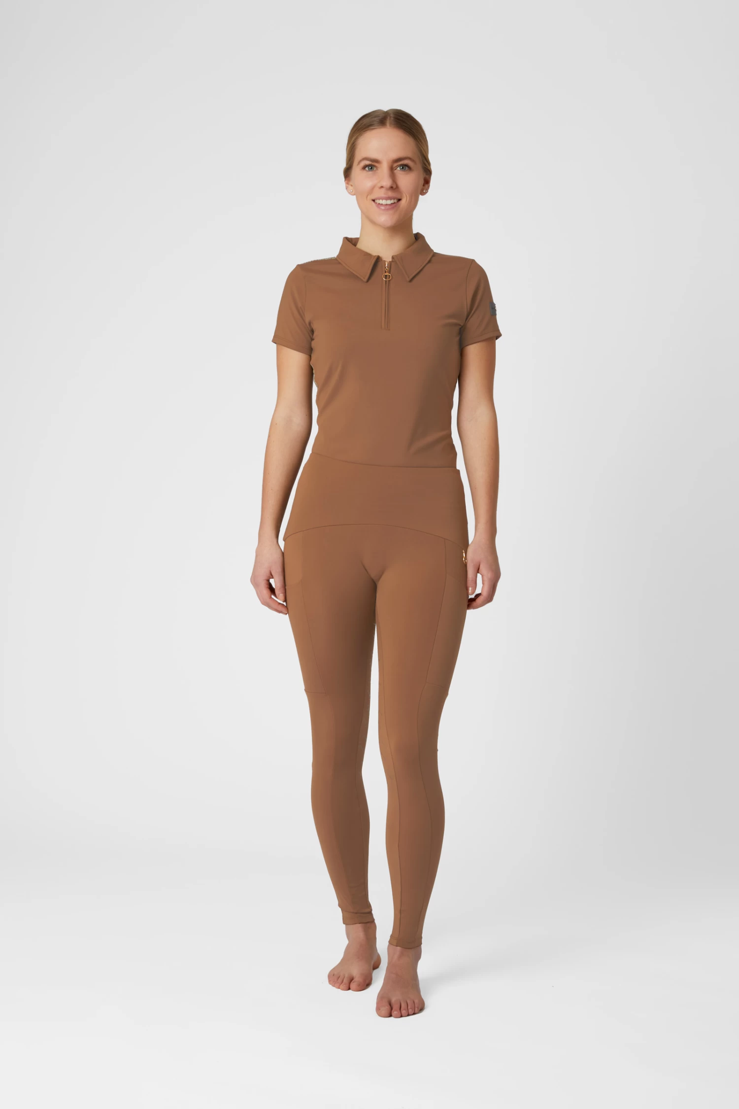 Horze Sagira Women's Training Shirt with Gold Back