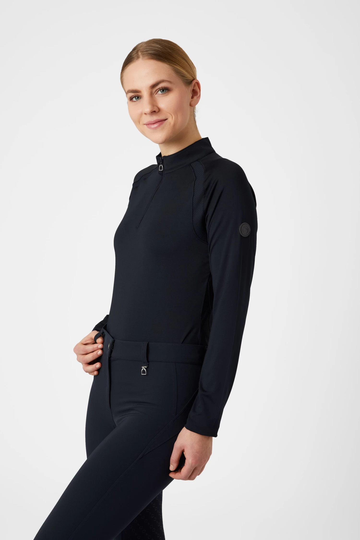 Horze Mia Women's Long Sleeve Training Shirt with Mesh Panels