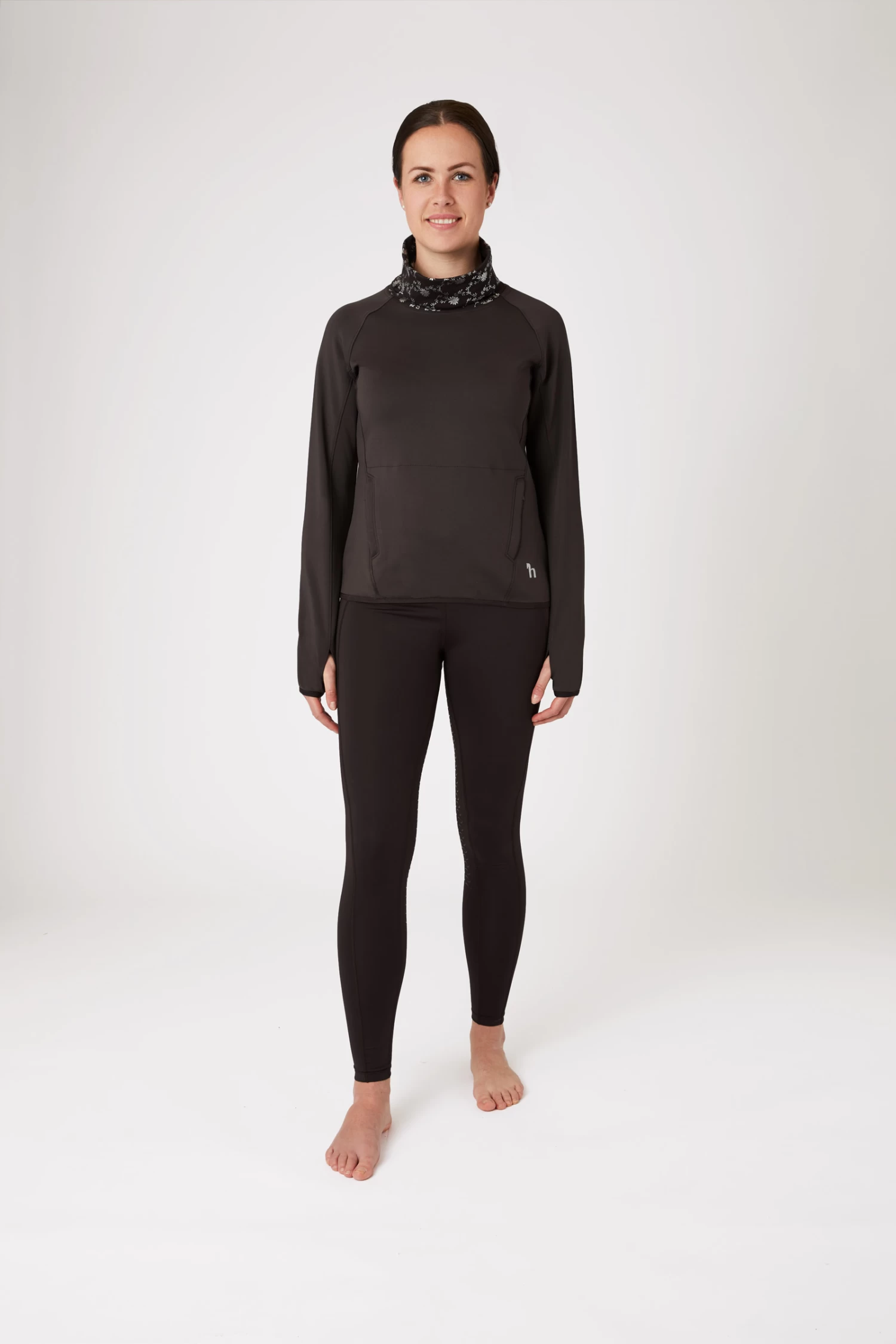 Horze Kaitlin Women's Functional Sweatshirt with Flower Collar