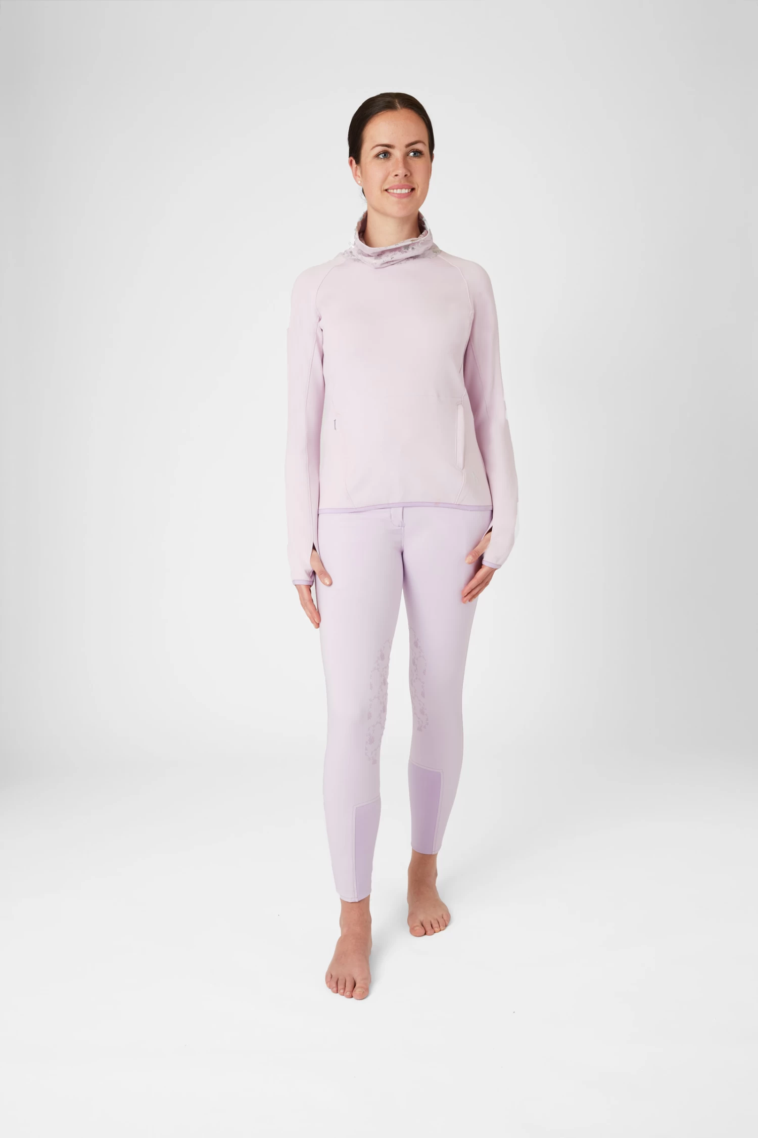 Horze Kaitlin Women's Functional Sweatshirt with Flower Collar