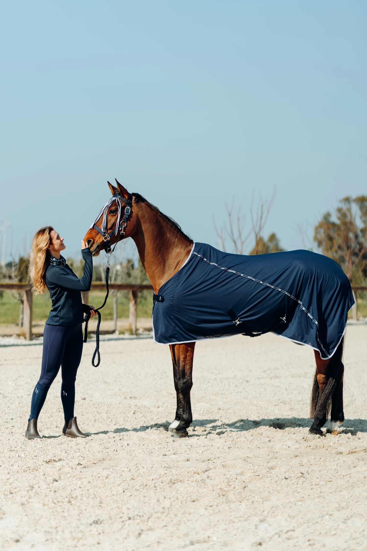 Horze Kaitlin Women's Functional Sweatshirt with Flower Collar