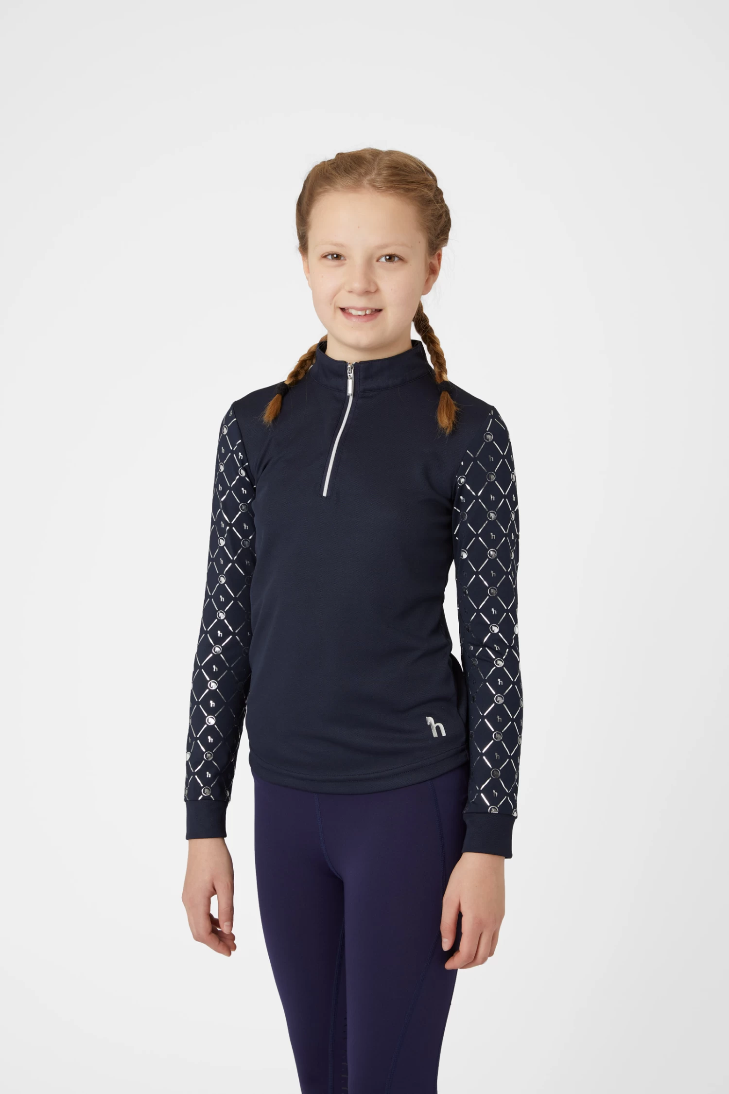 Horze Fia Kids Training/Show Shirt with Long Sleeves