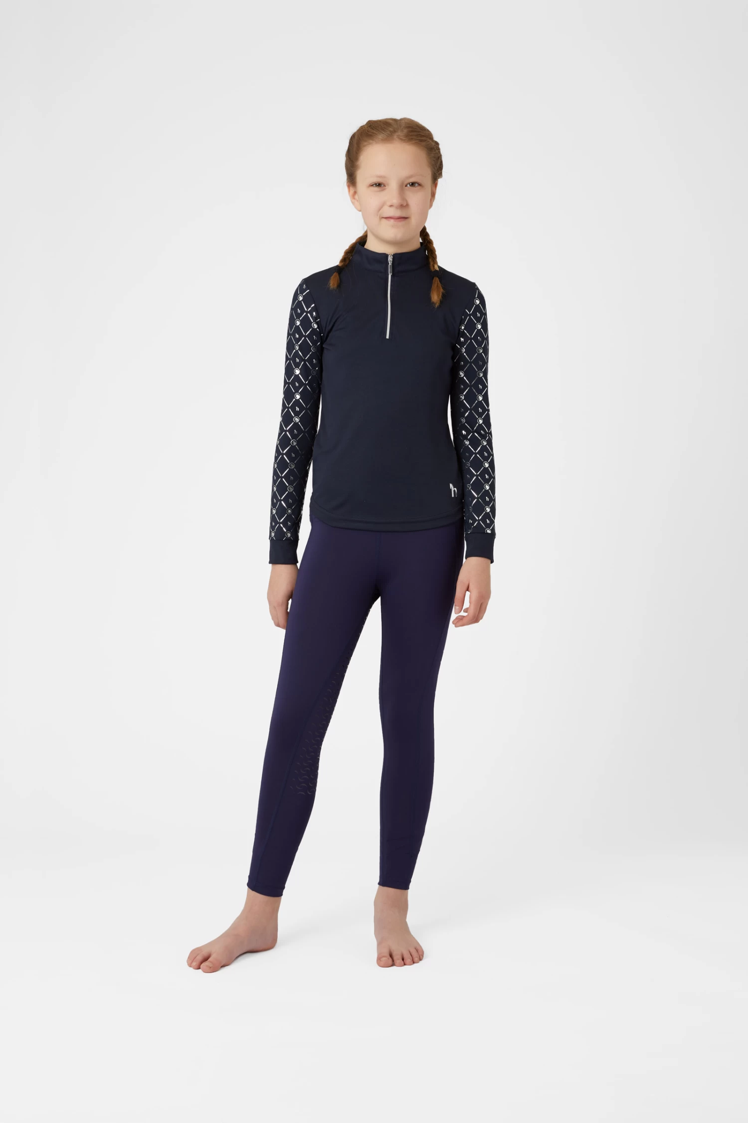 Horze Fia Kids Training/Show Shirt with Long Sleeves