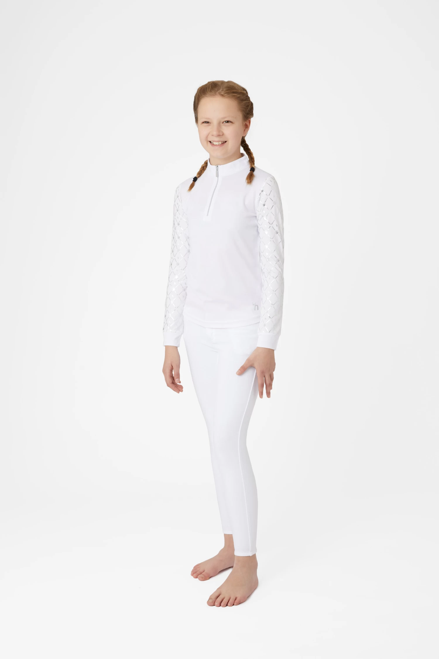 Horze Fia Kids Training/Show Shirt with Long Sleeves