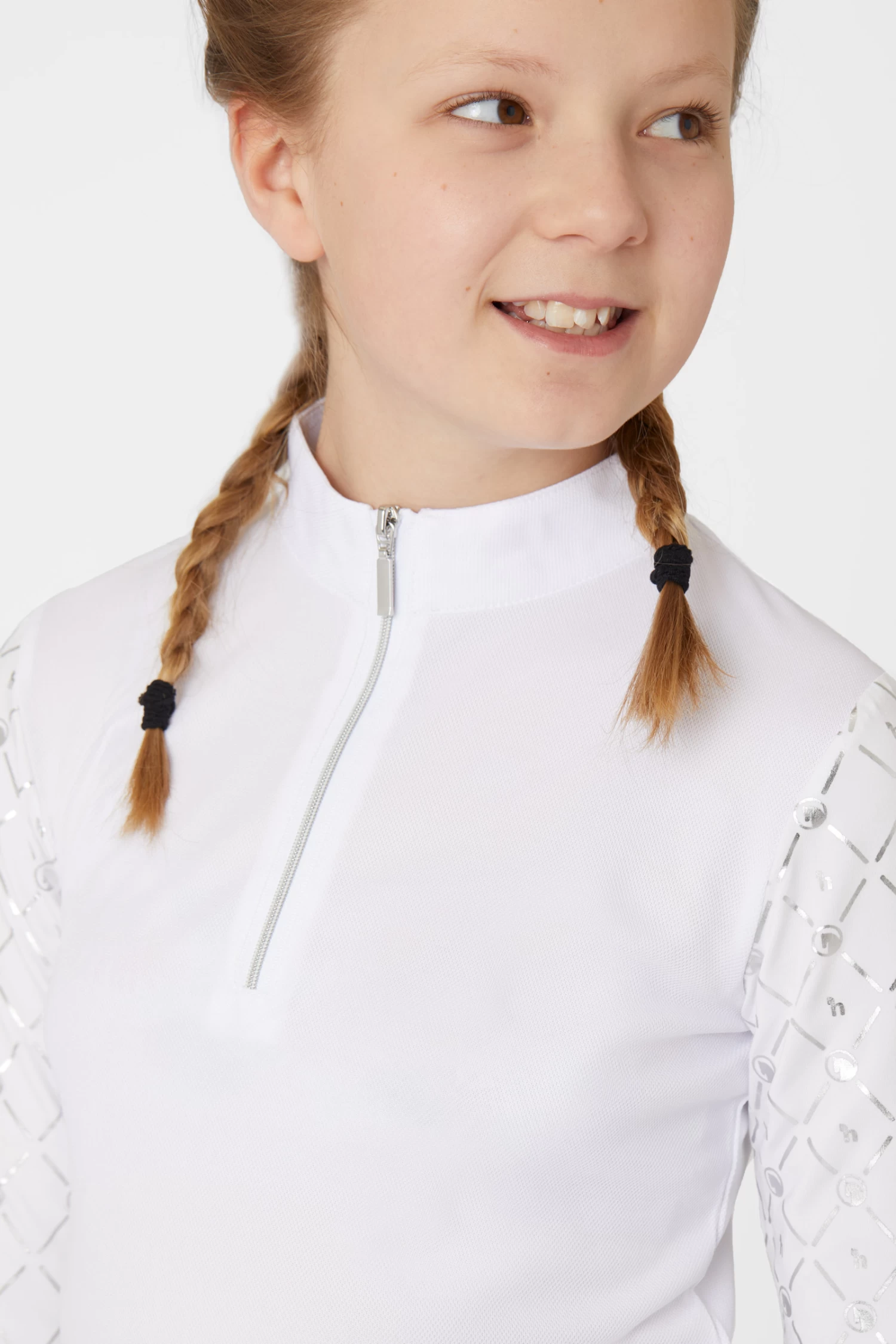 Horze Fia Kids Training/Show Shirt with Long Sleeves