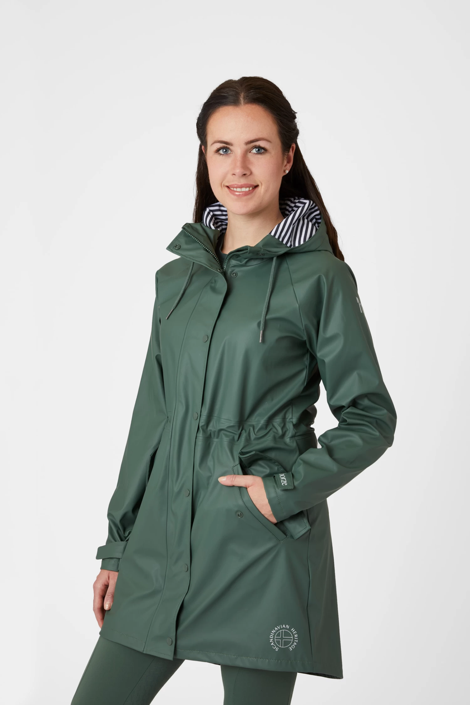 Horze Dania Women's PU Rain Coat with Jersey Lining