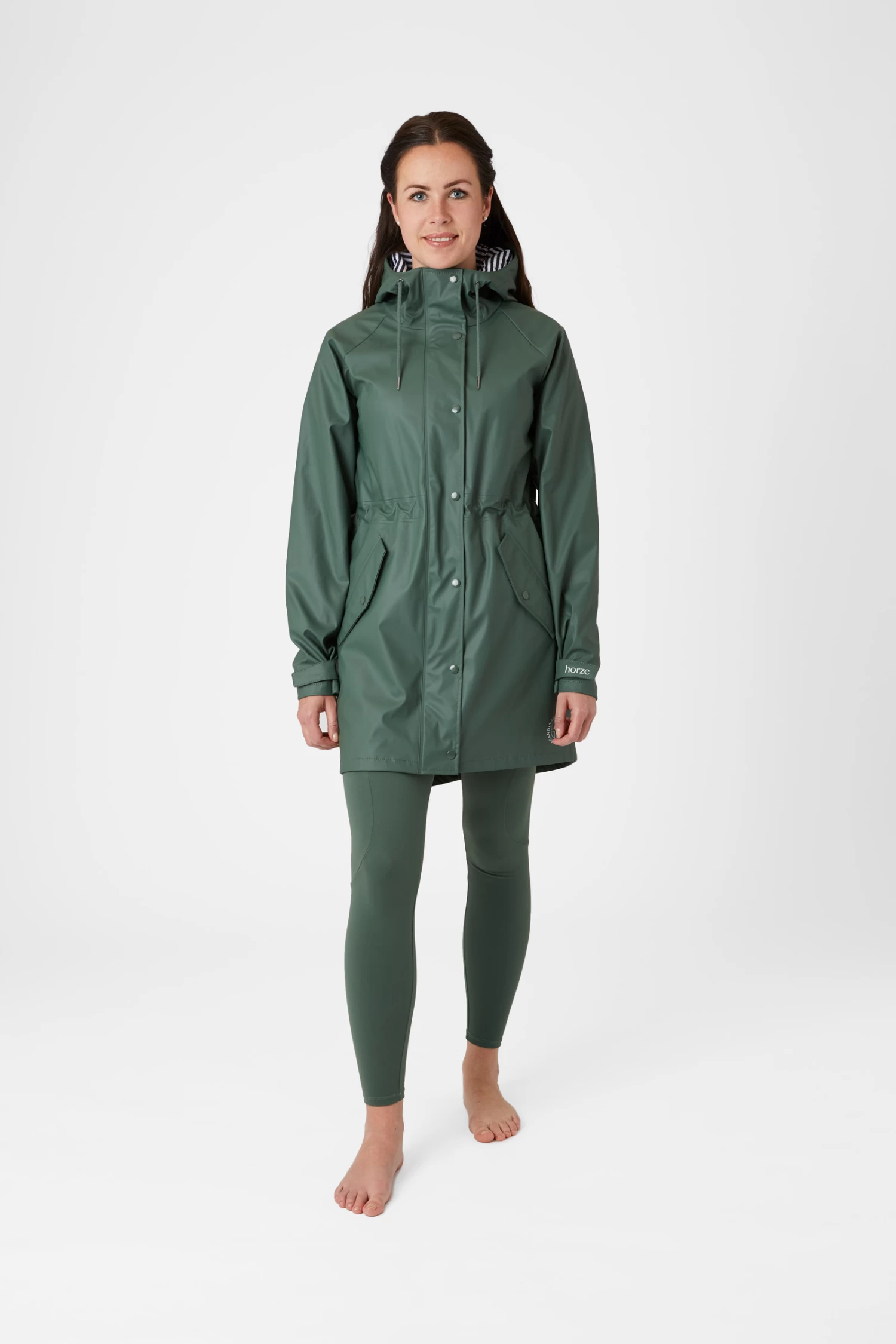 Horze Dania Women's PU Rain Coat with Jersey Lining