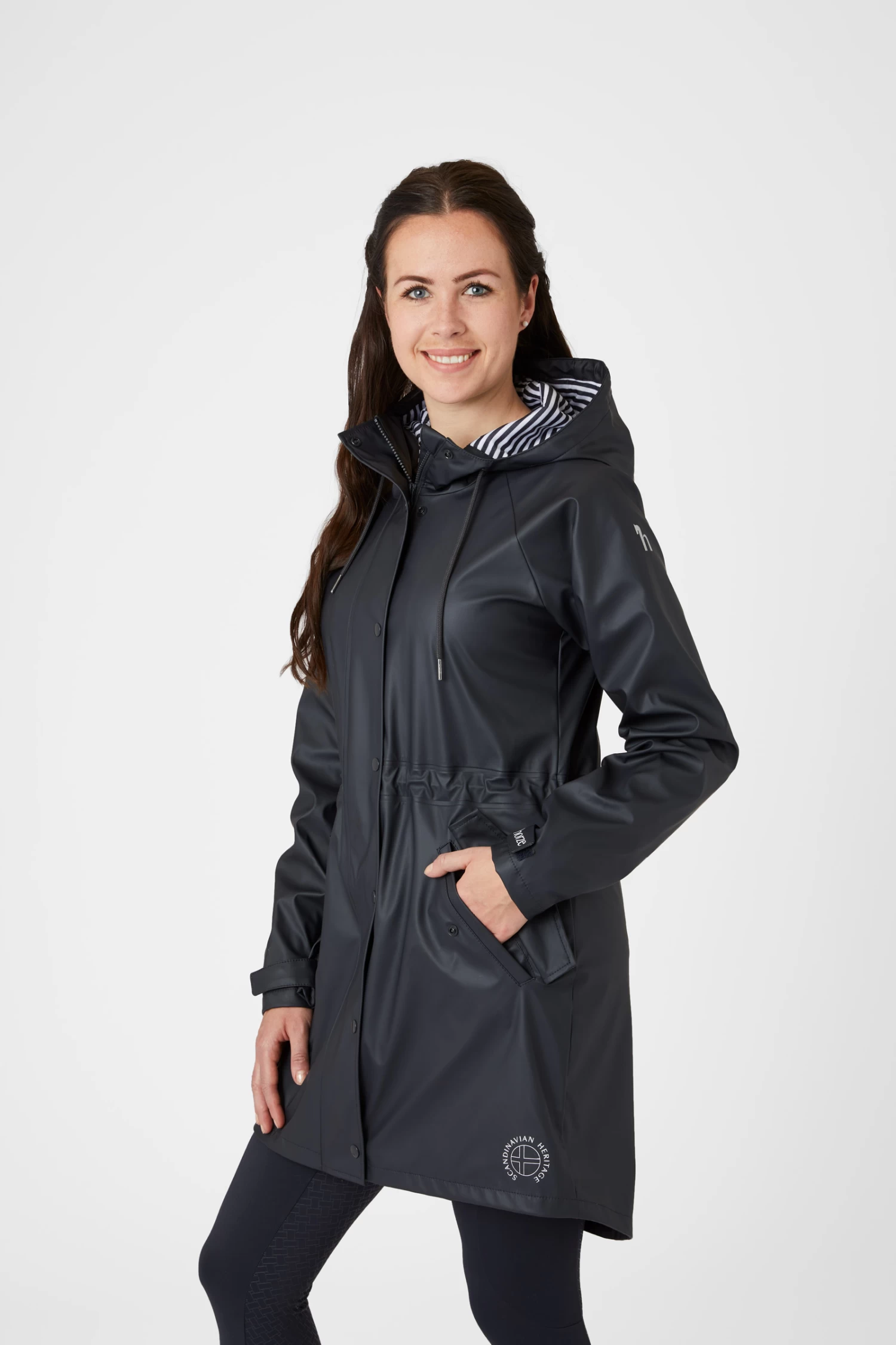 Horze Dania Women's PU Rain Coat with Jersey Lining