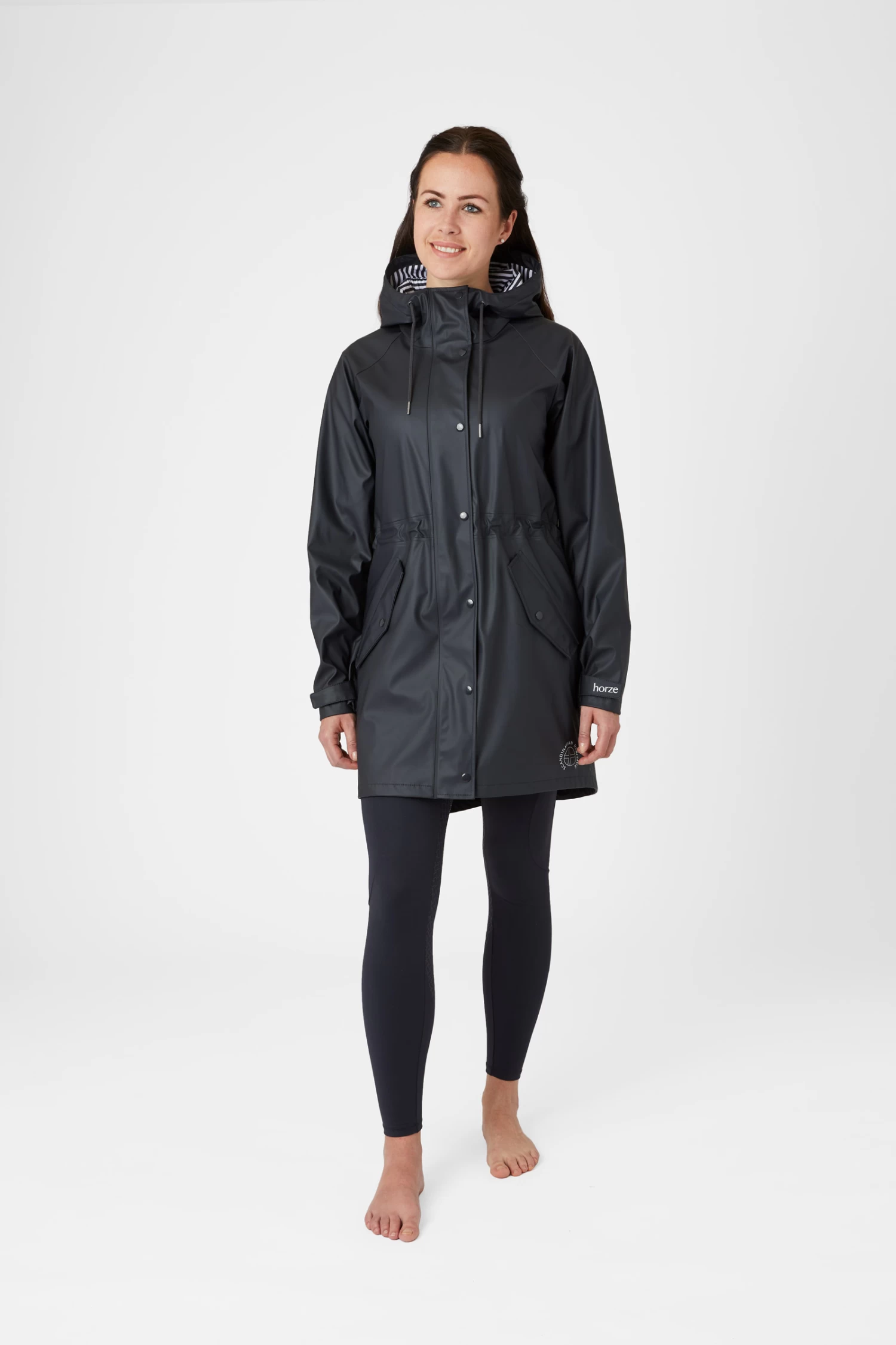 Horze Dania Women's PU Rain Coat with Jersey Lining