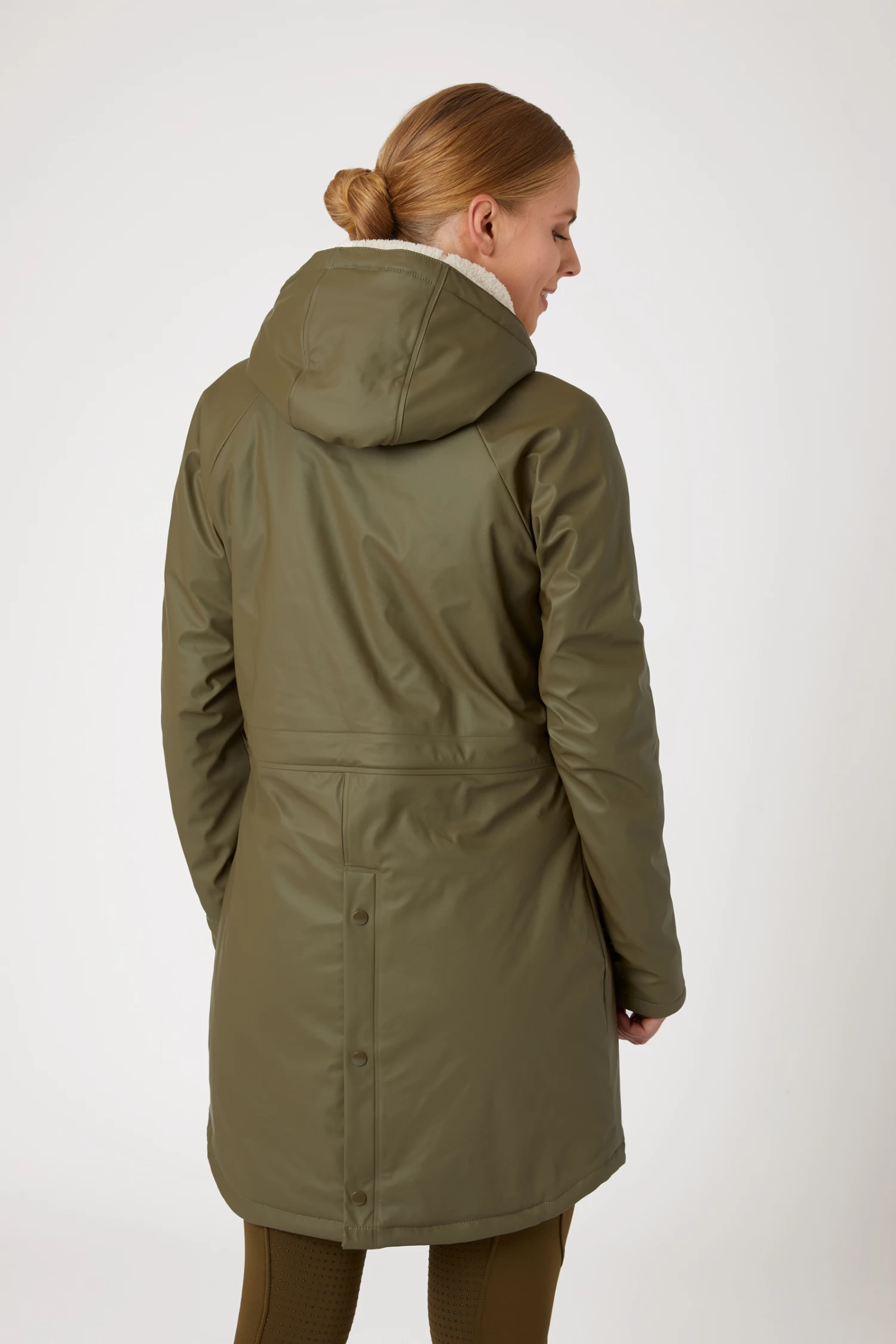 Horze Dania Women's Winter Raincoat with Fleece Lining