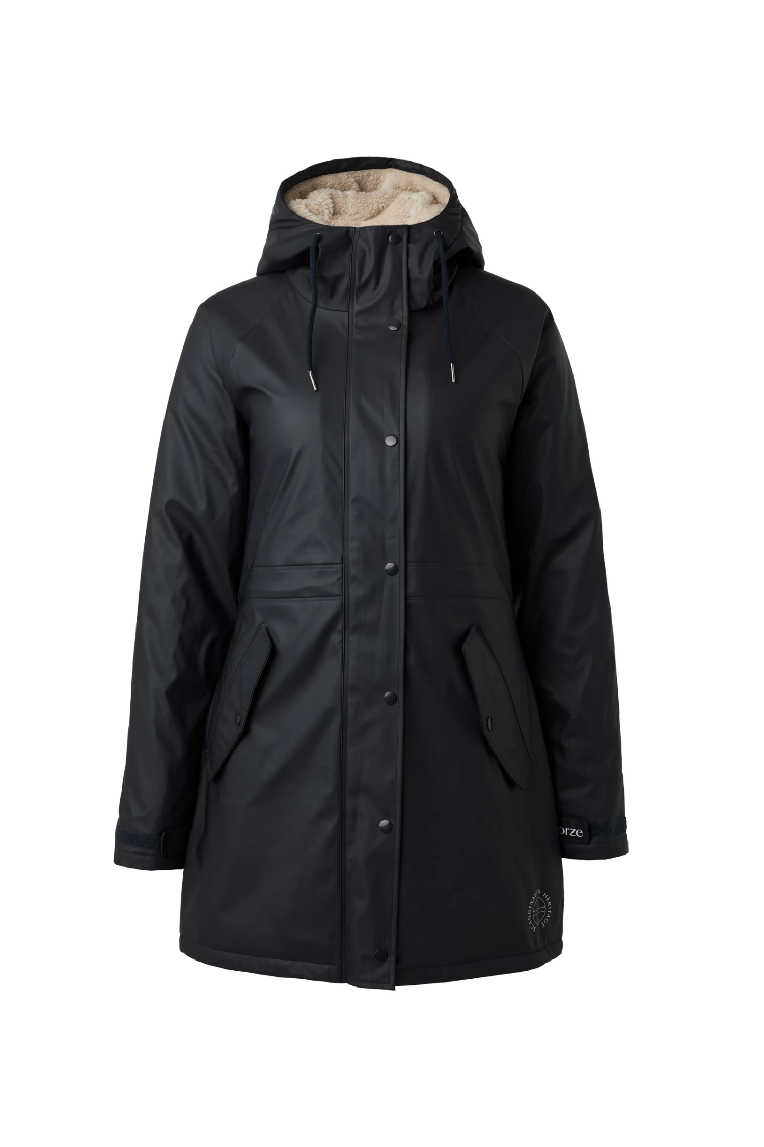 Horze Dania Women's Winter Raincoat with Fleece Lining