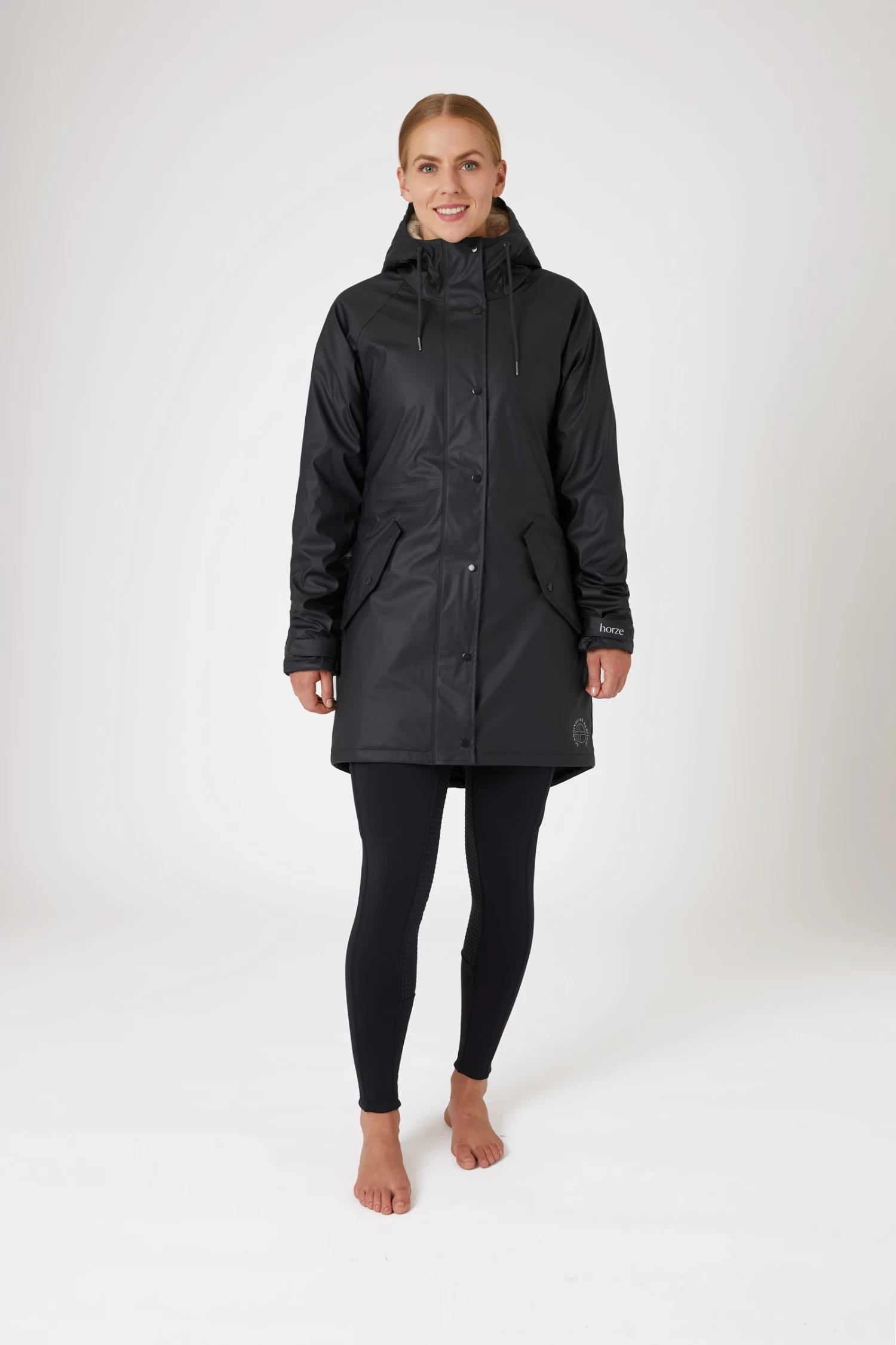 Horze Dania Women's Winter Raincoat with Fleece Lining