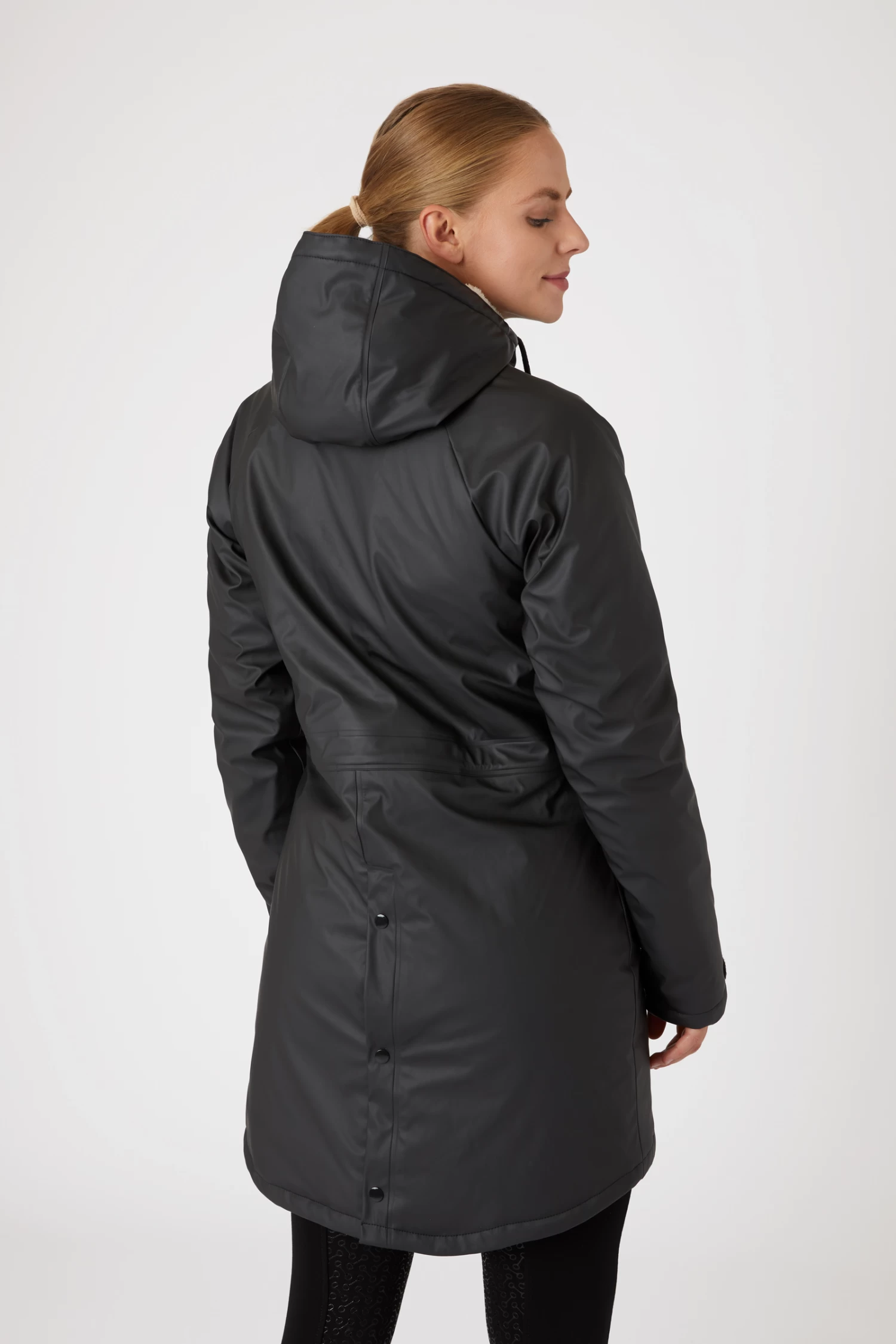 Horze Dania Women's Winter Raincoat with Fleece Lining