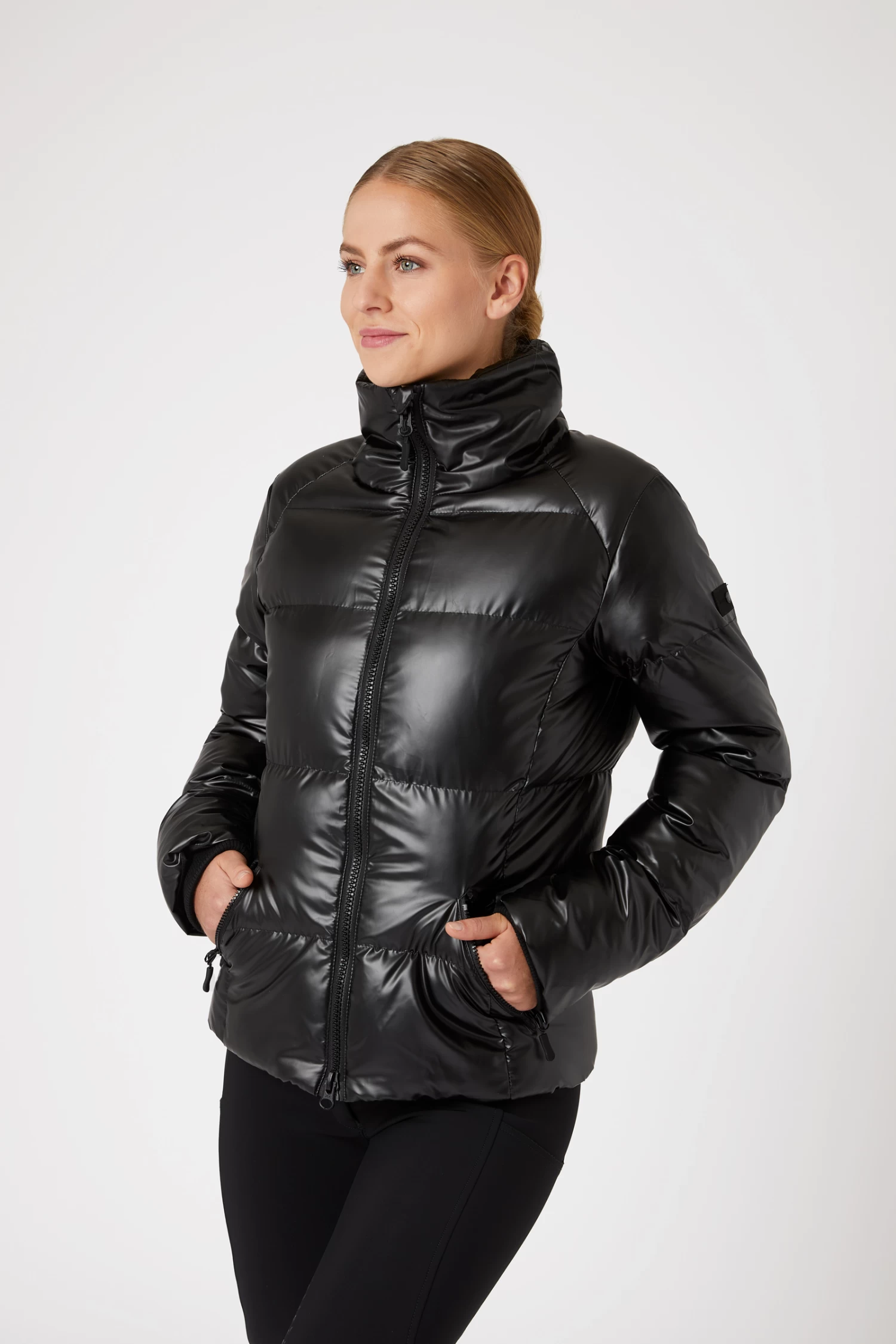 Horze Rianna Women's Shiny Padded Riding Jacket
