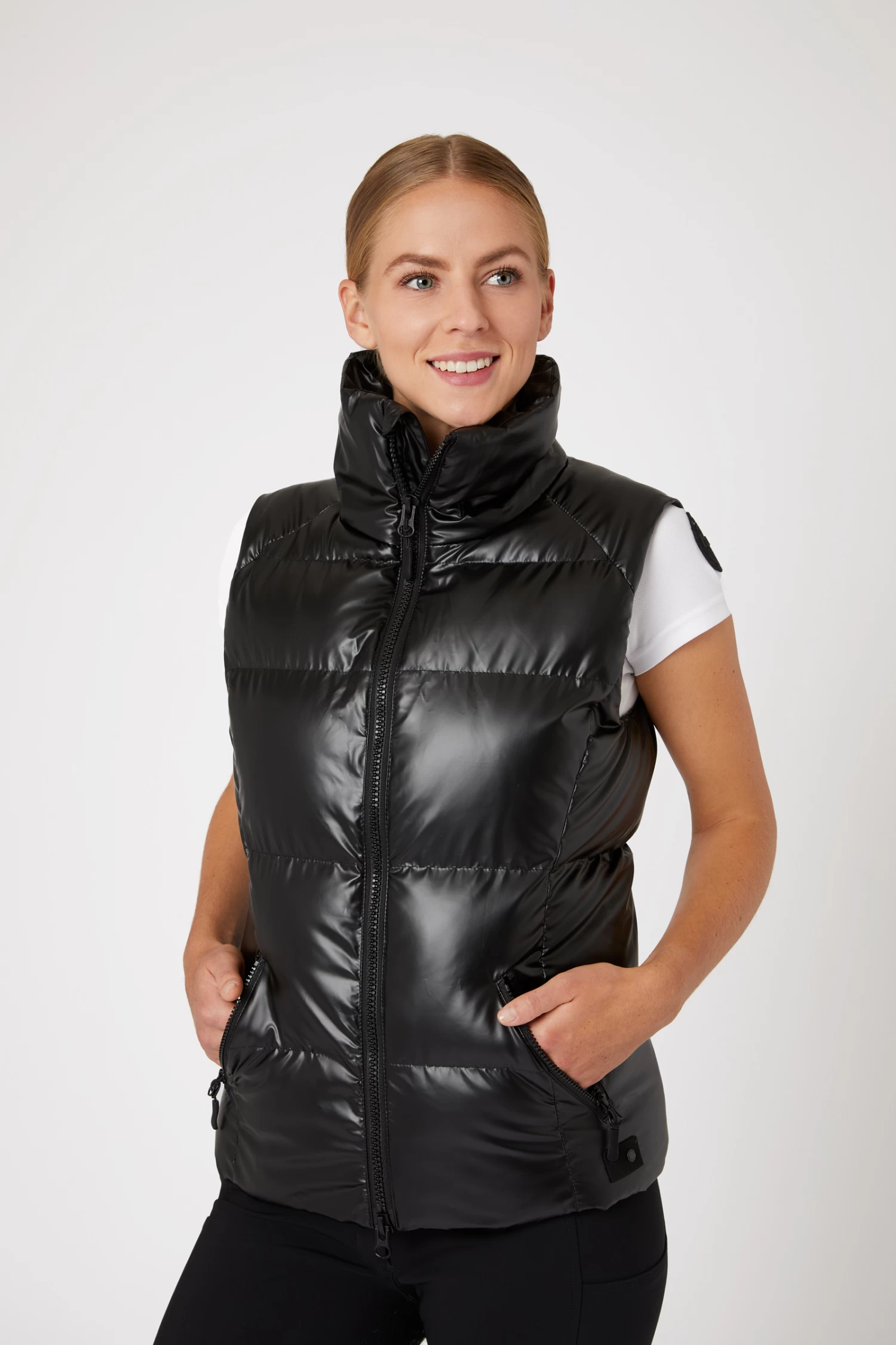 Horze Rianna Women's Shiny Padded Riding Vest