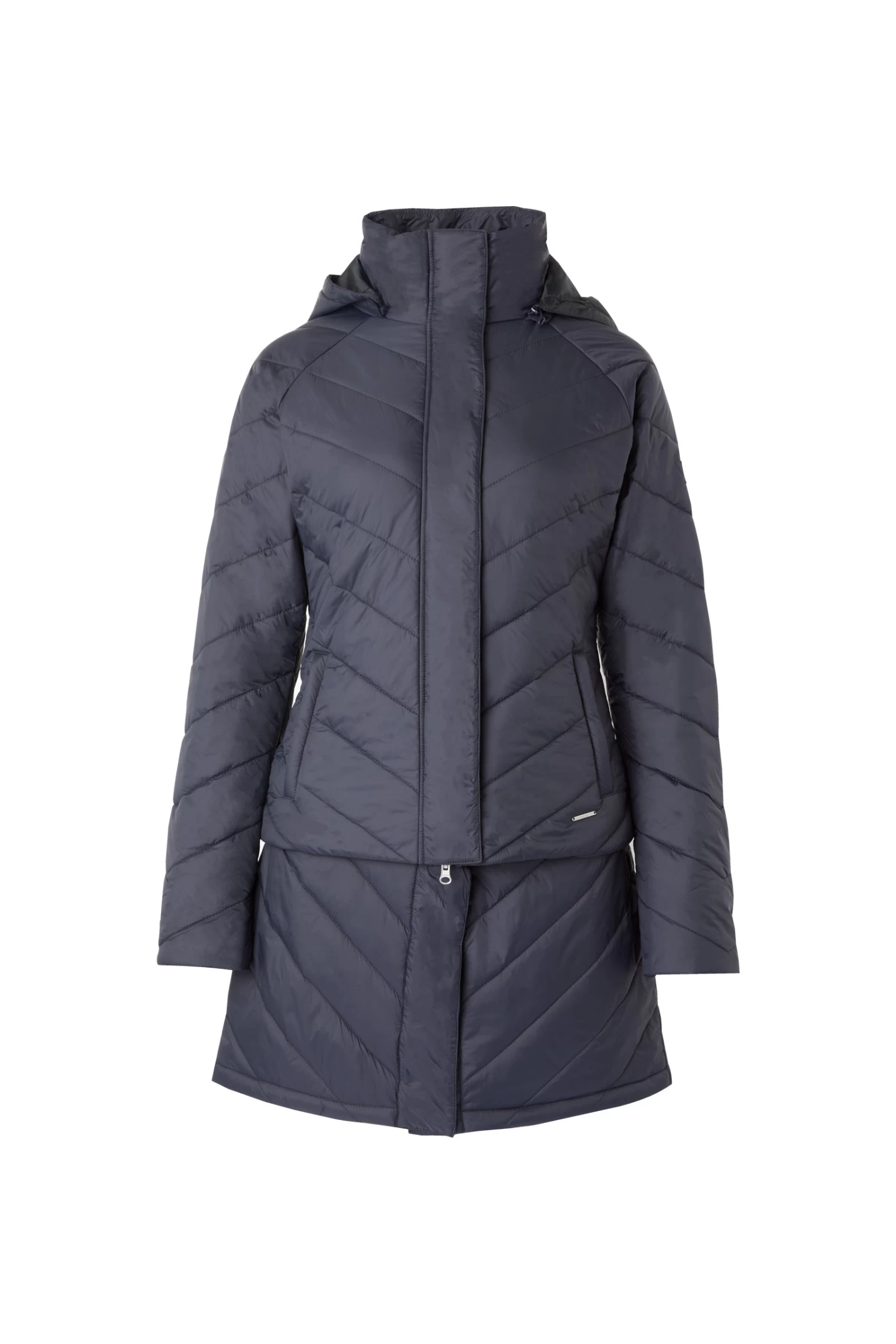 Horze Aurora Padded Parka Riding Riding Jacket with Removable Skirt