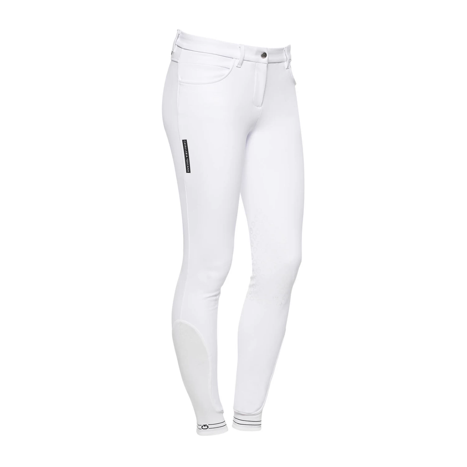 Cavalleria Toscana Women's Knee Grip Breeches Perforated Logo Tape