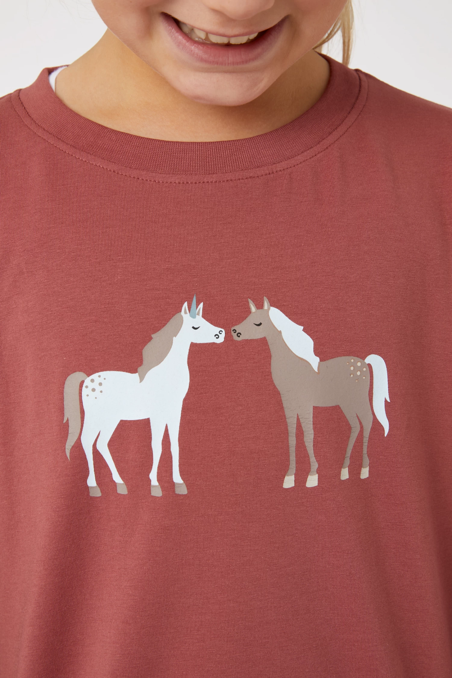 Horze Leighton Teens Long Sleeve Shirt with Print