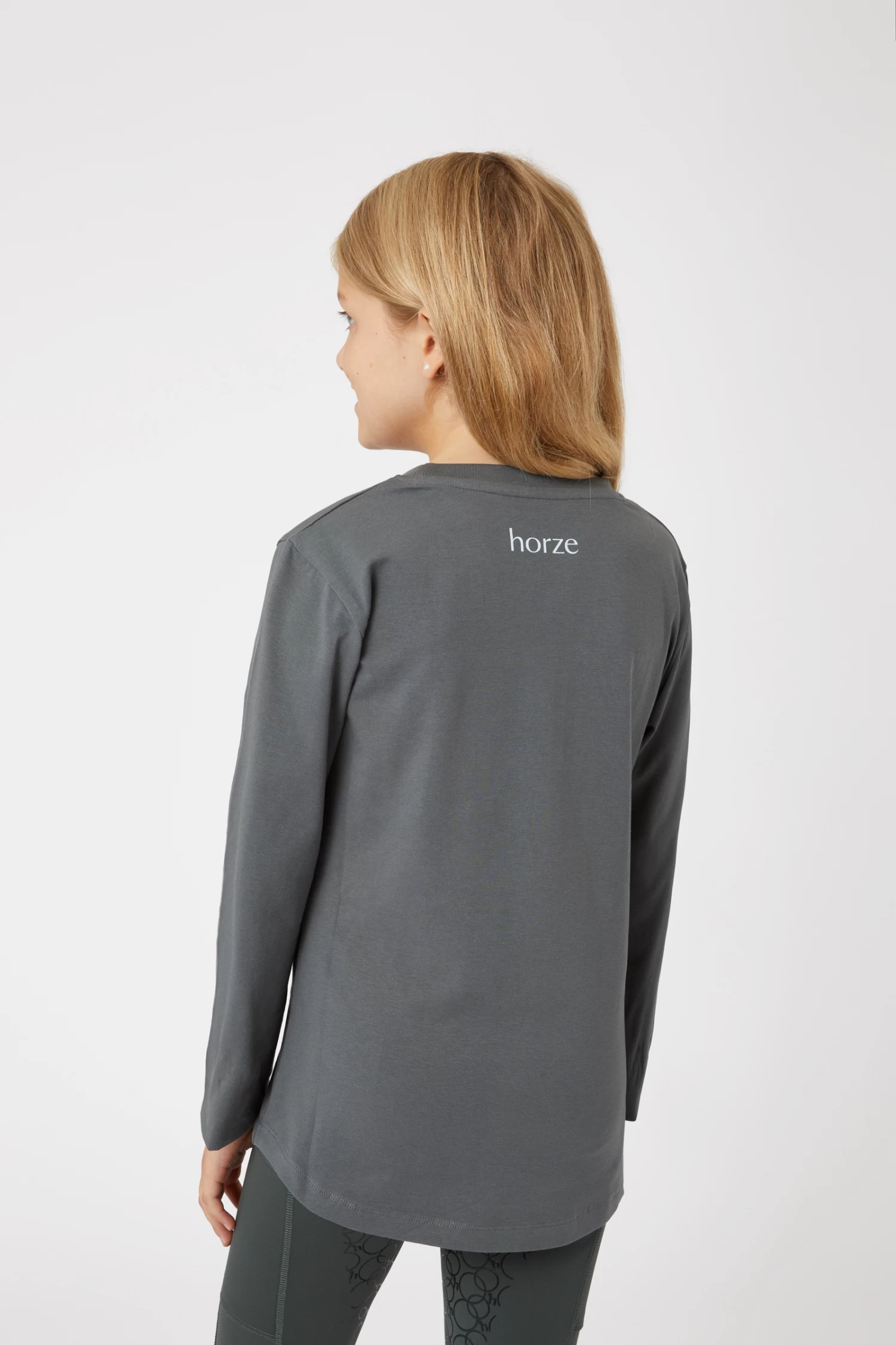 Horze Leighton Teens Long Sleeve Shirt with Print