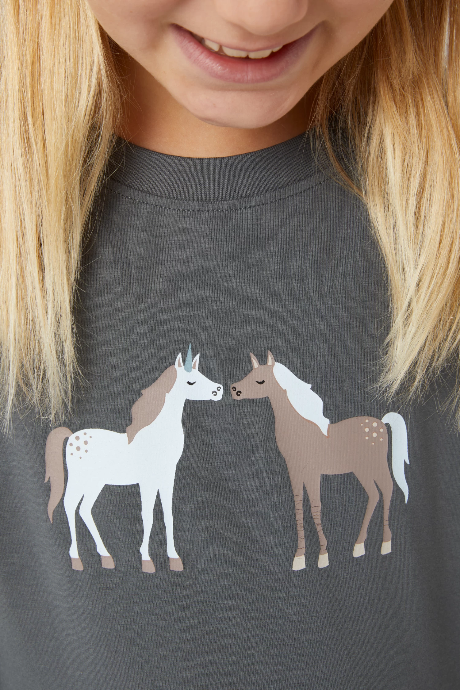 Horze Leighton Teens Long Sleeve Shirt with Print