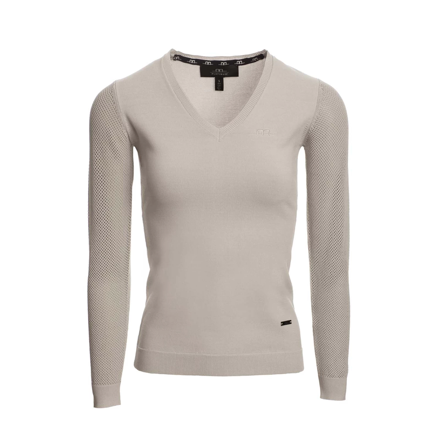 AA Ladies' Sweater with Perforated Sleeves