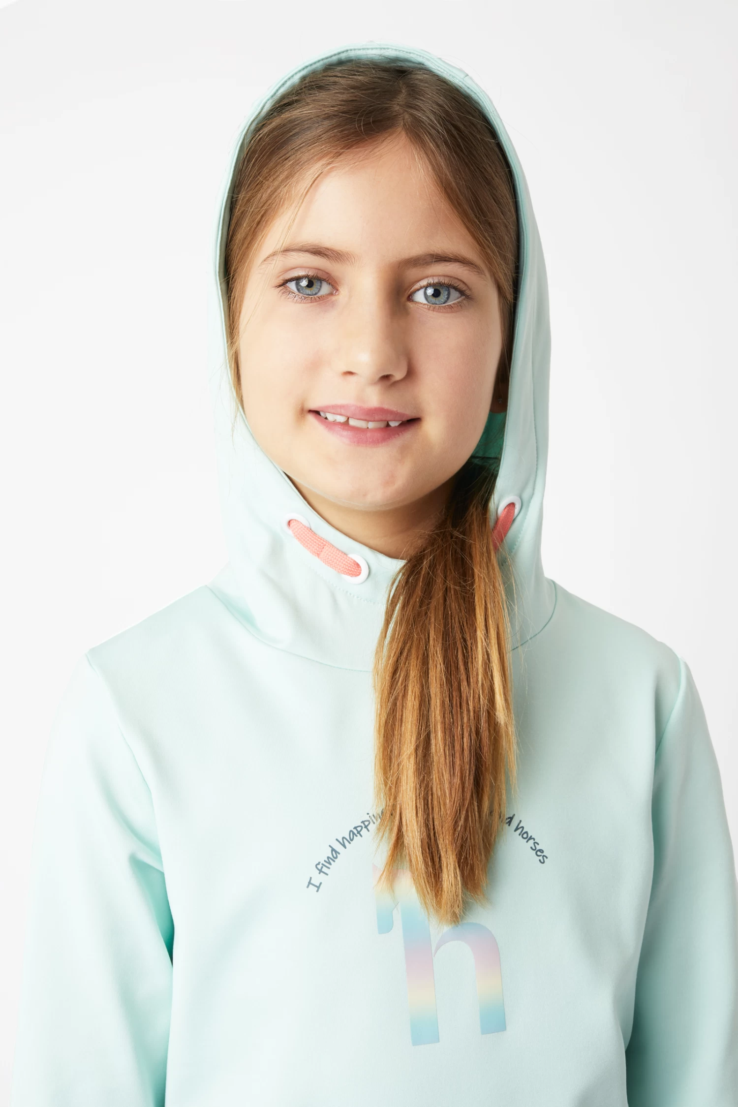 Horze Chloe Kids' Functional Hoodie with Logo Print