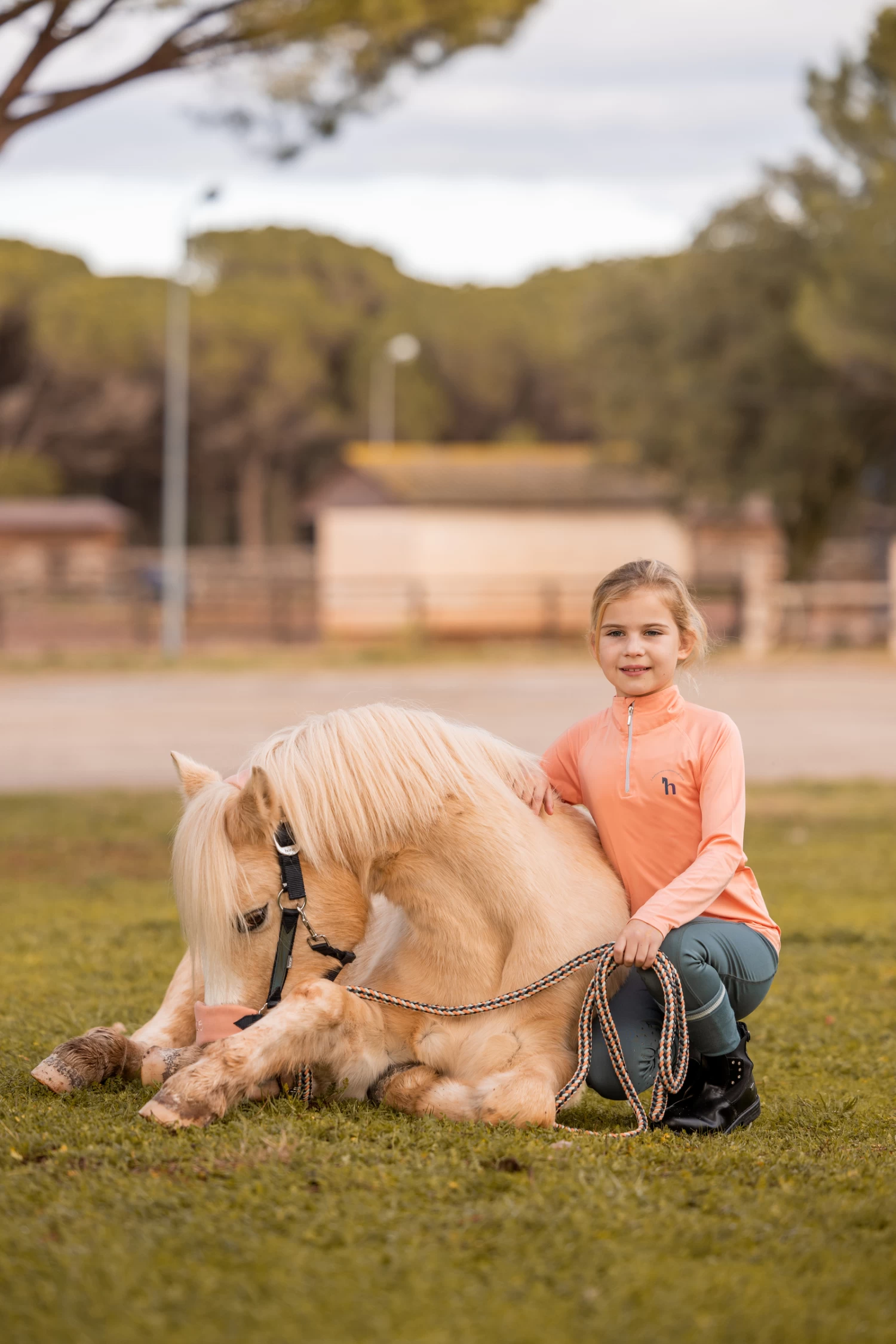 Horze Lola Kids' Functional Training Shirt with Long Sleeves