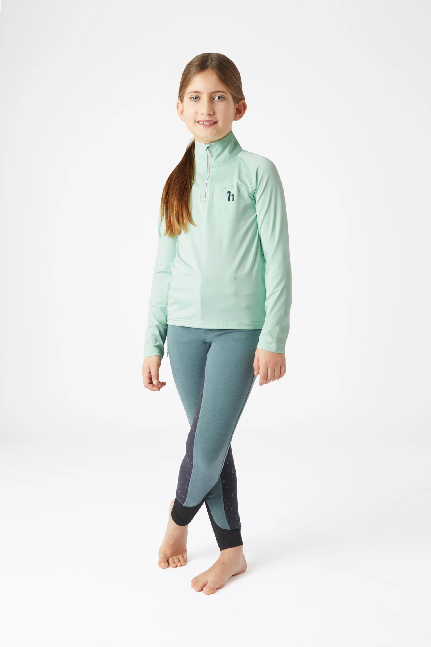 Horze Lola Kids' Functional Training Shirt with Long Sleeves