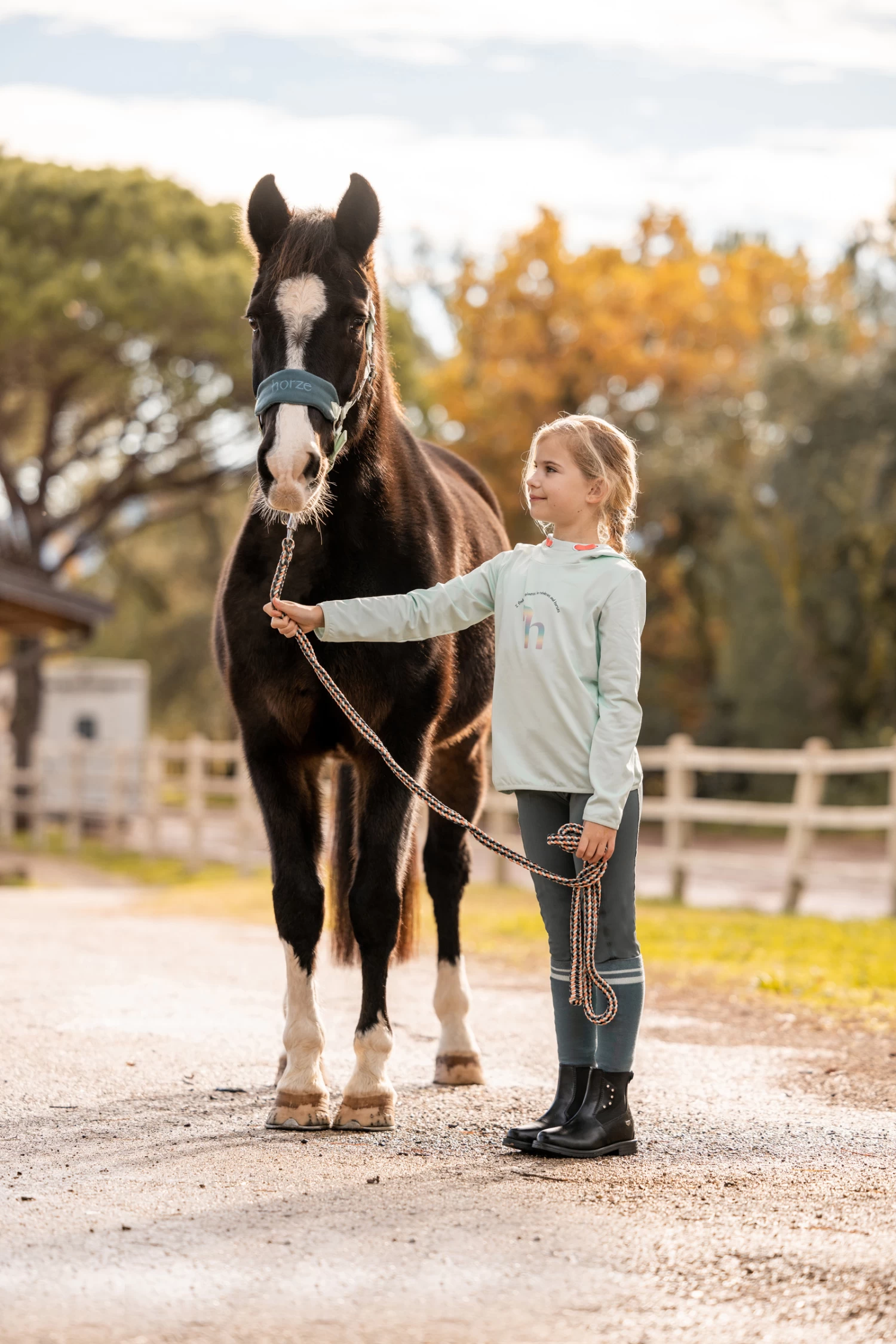 Horze Lola Kids' Functional Training Shirt with Long Sleeves