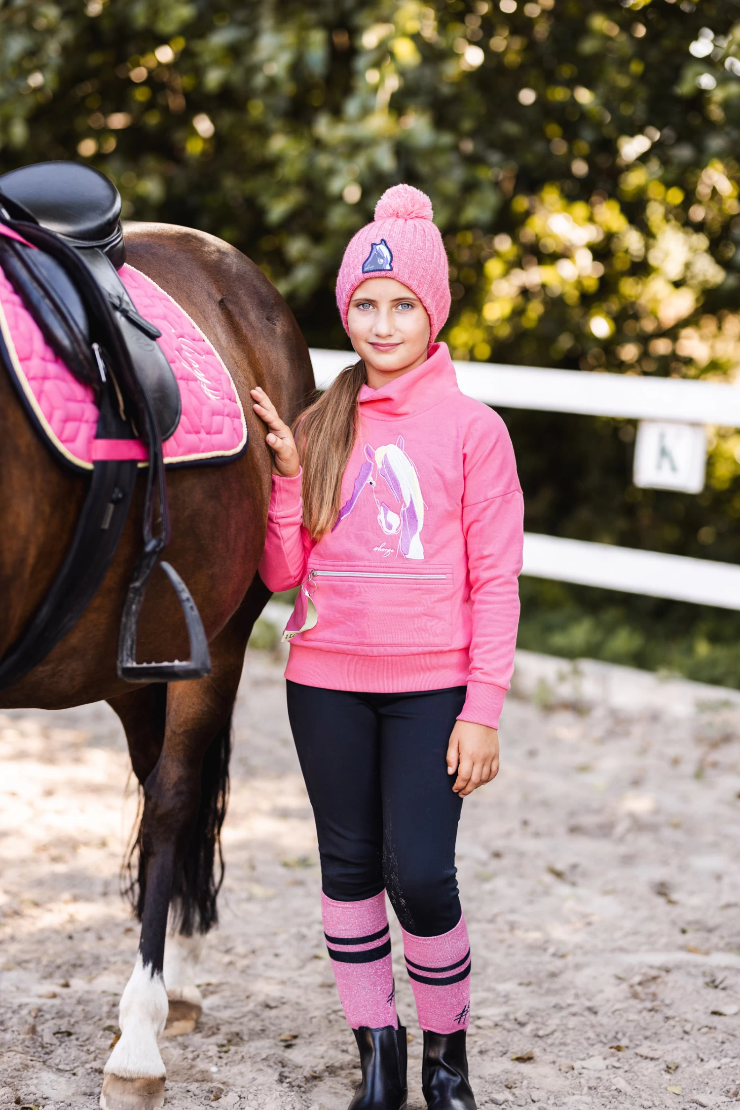 Horze Bruna Kids' Sweater with High Collar