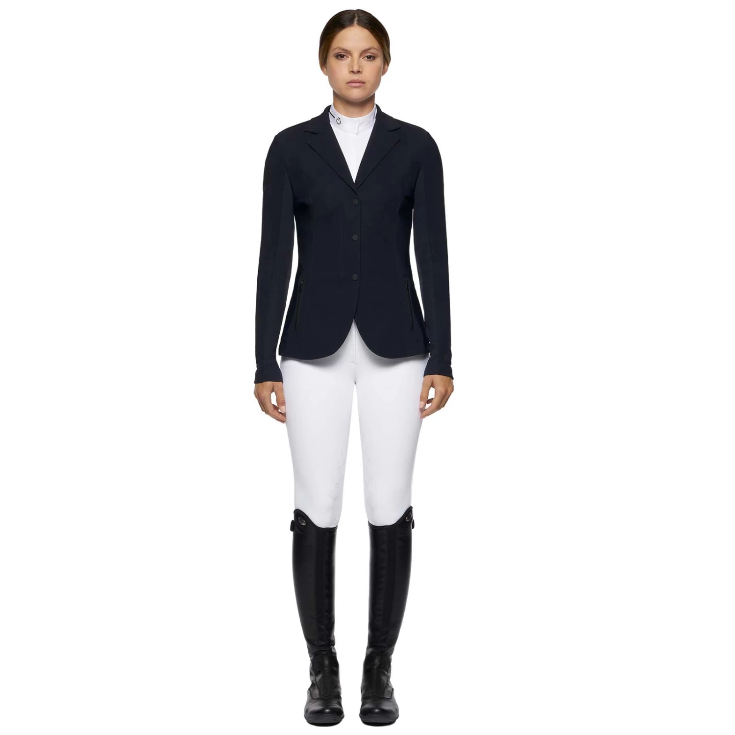 Cavalleria Toscana Women's Jersey Knit Jaquard Show Jacket