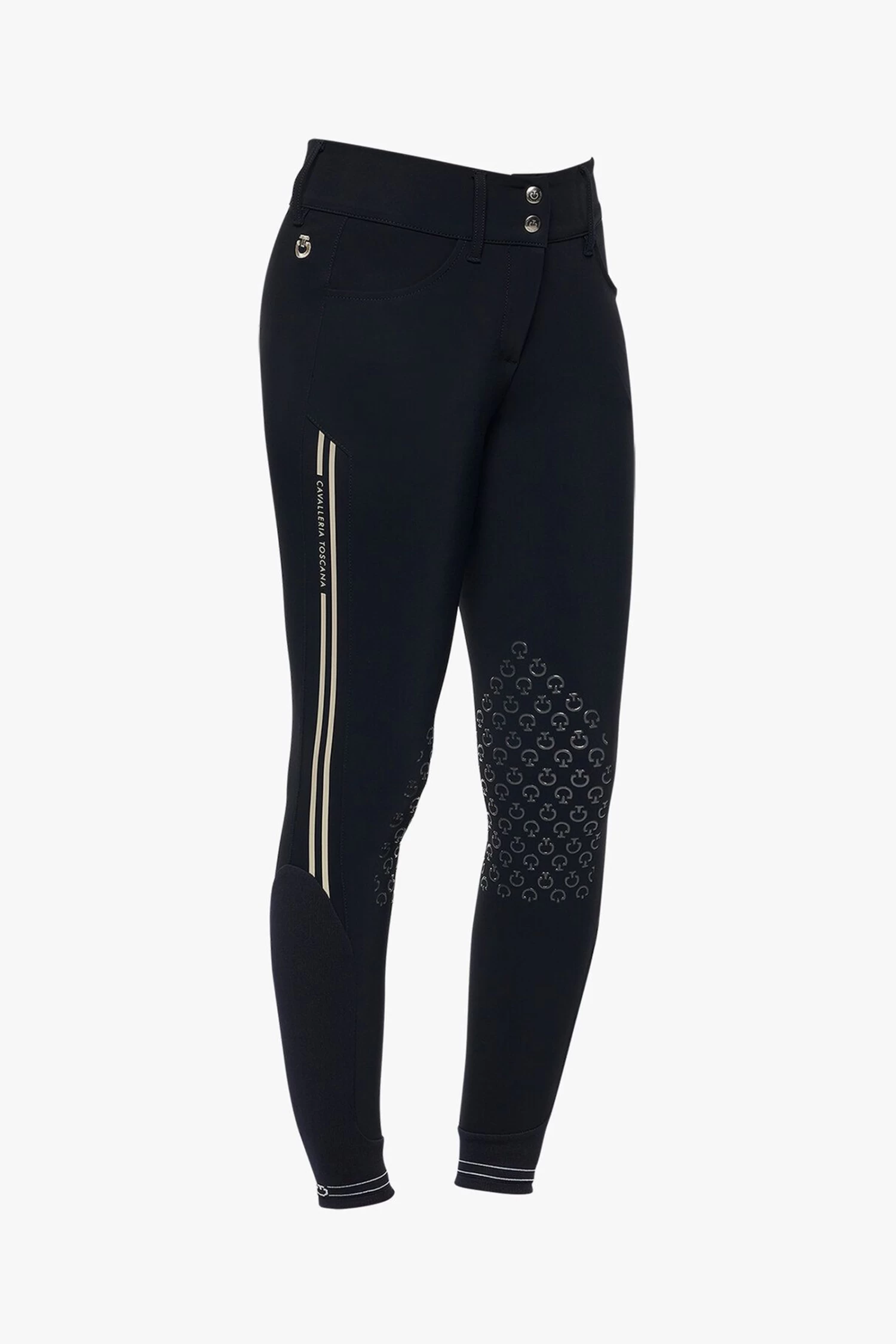 Cavalleria Toscana Women's Embossed Silicone Stripe Breeches