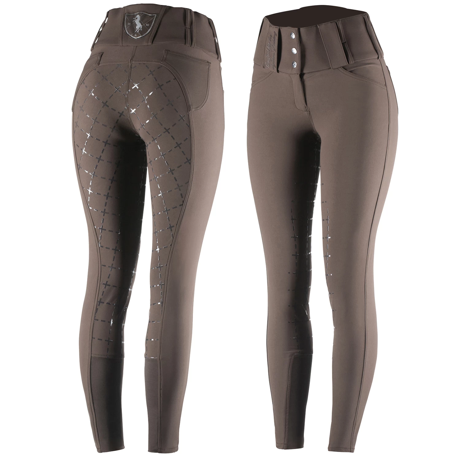 Horze Desiree Women's Silicone Full Seat Breeches belt loops