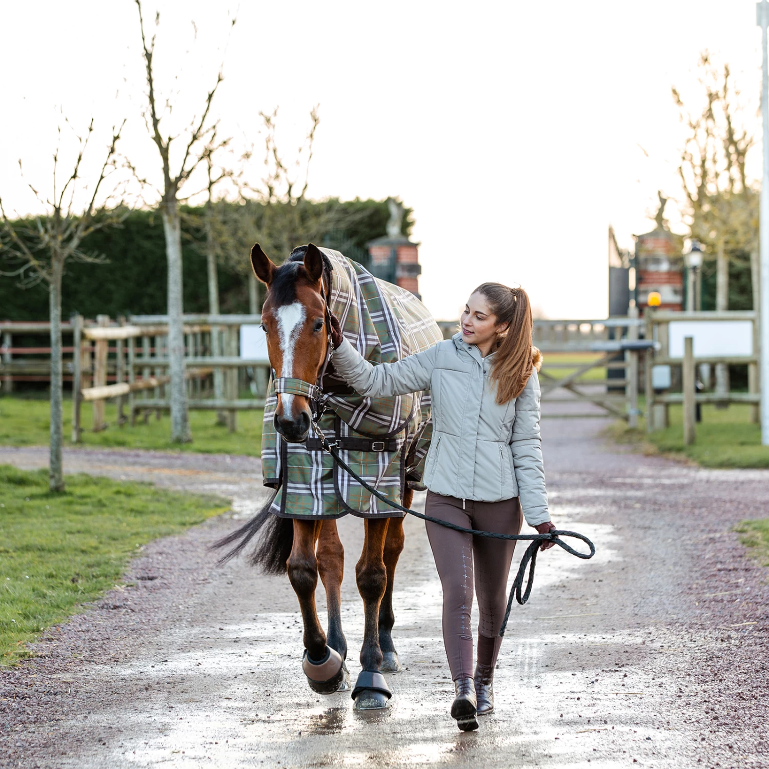 Horze Desiree Women's Silicone Full Seat Breeches belt loops