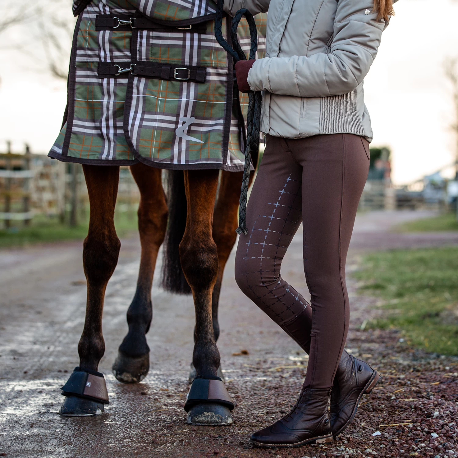 Horze Desiree Women's Silicone Full Seat Breeches belt loops