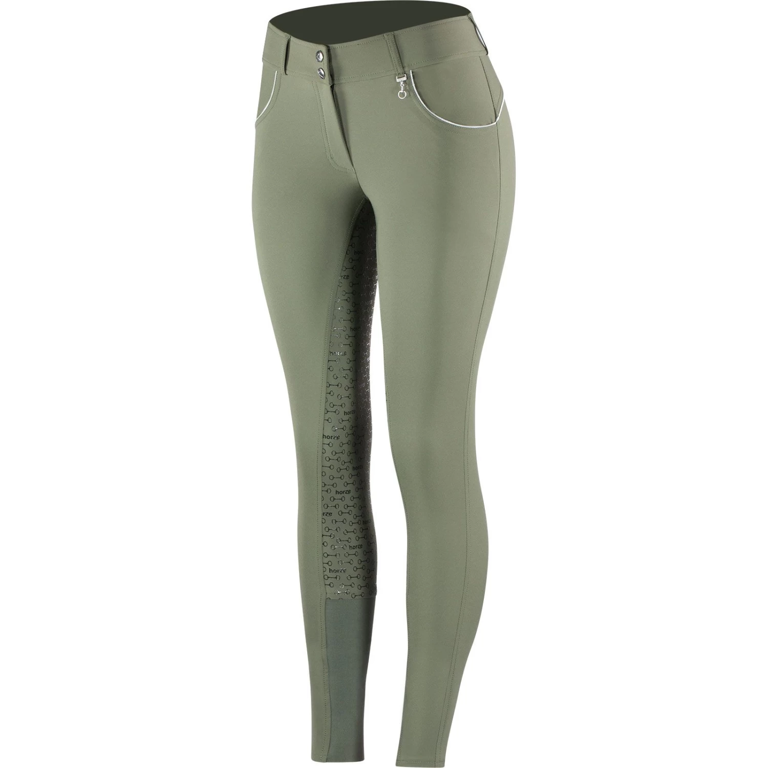 Horze Aubrey Women's High Waist Breeches with Silicone Full Seat