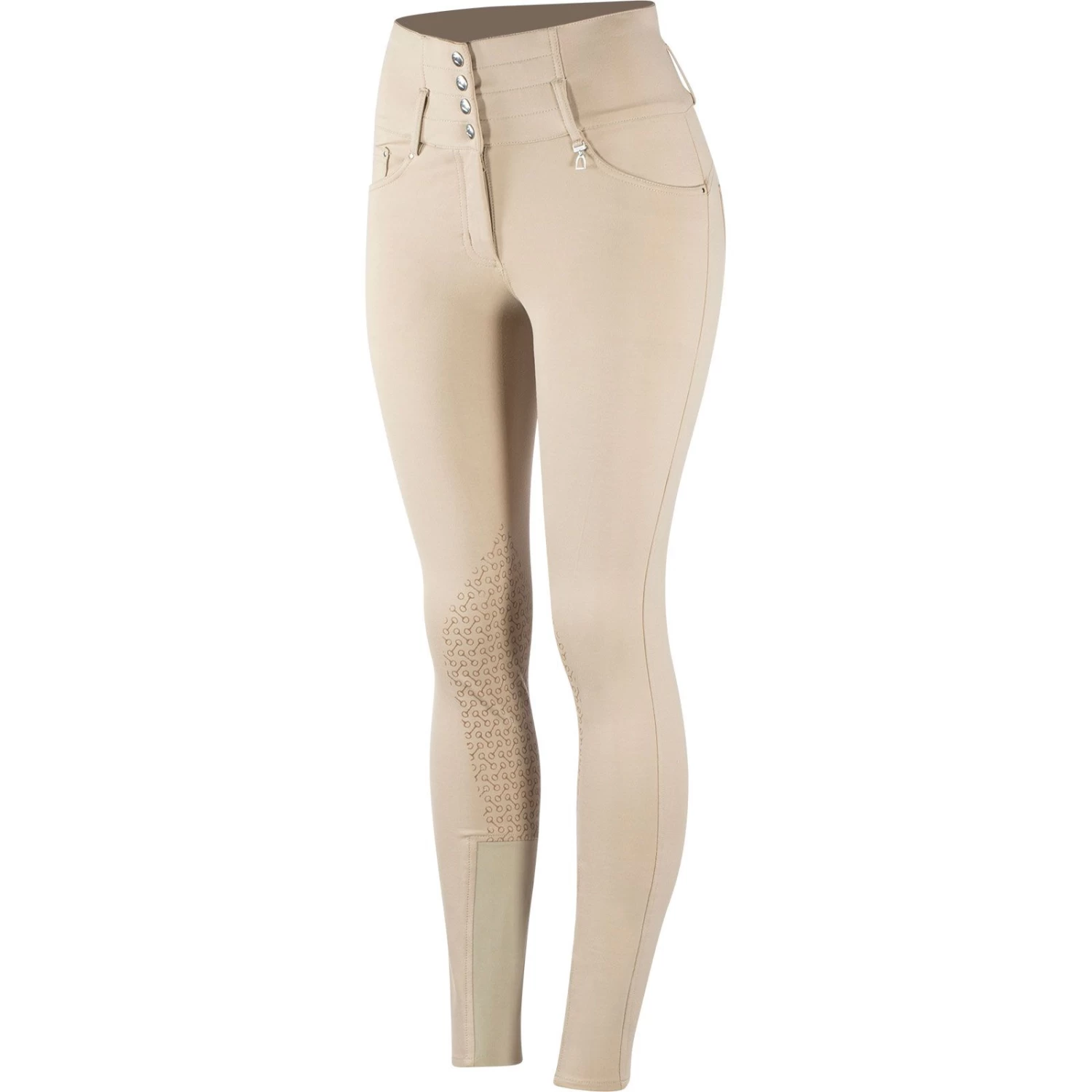 Horze Tara High Waist Silicone Knee Patch Breeches for Women