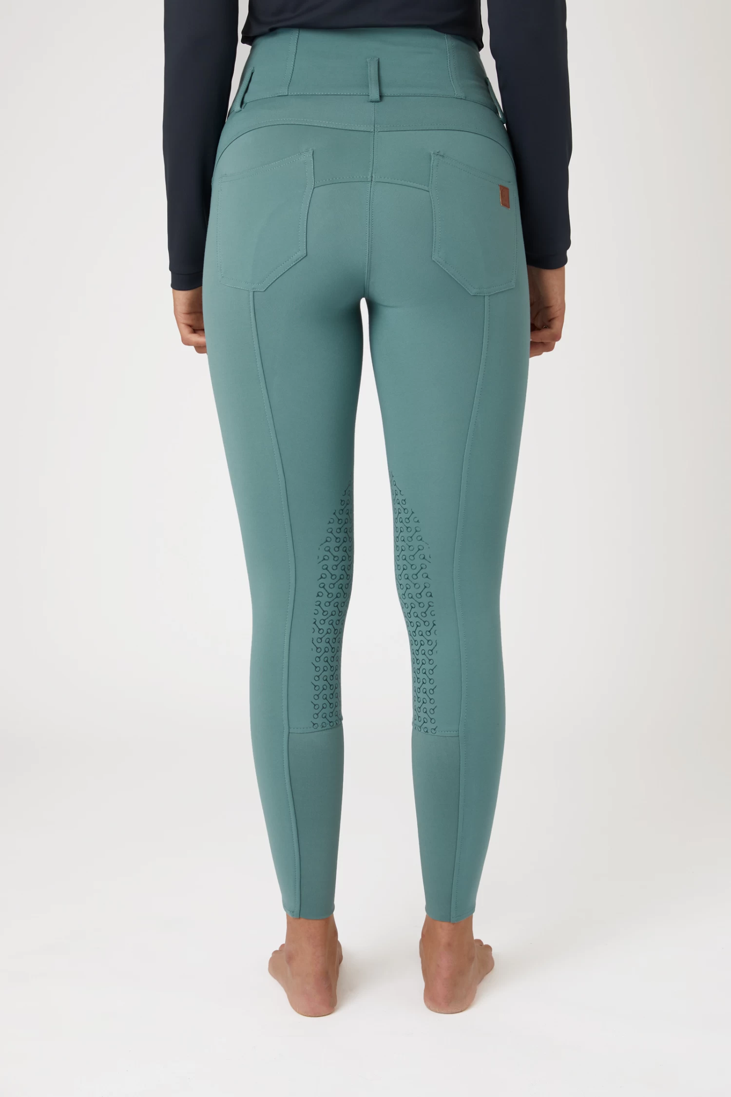 Horze Tara High Waist Silicone Knee Patch Breeches for Women